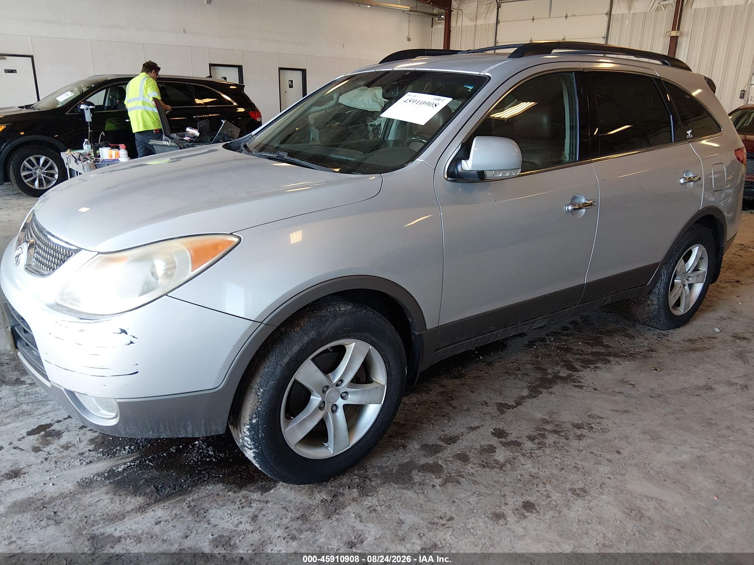 2008 Hyundai Veracruz Gls/limited/se Silver vin: KM8NU73C98U033135