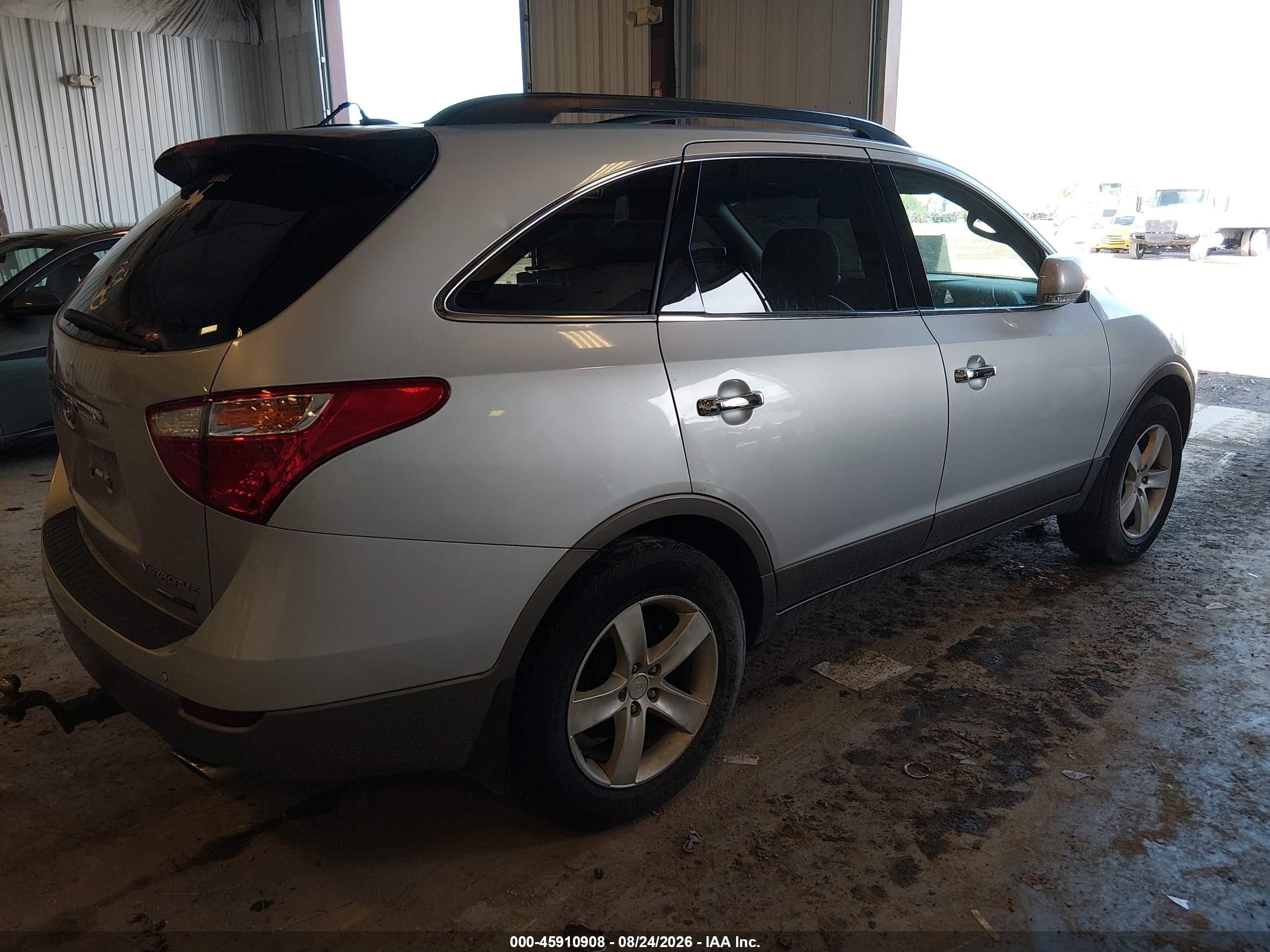 2008 Hyundai Veracruz Gls/limited/se Silver vin: KM8NU73C98U033135