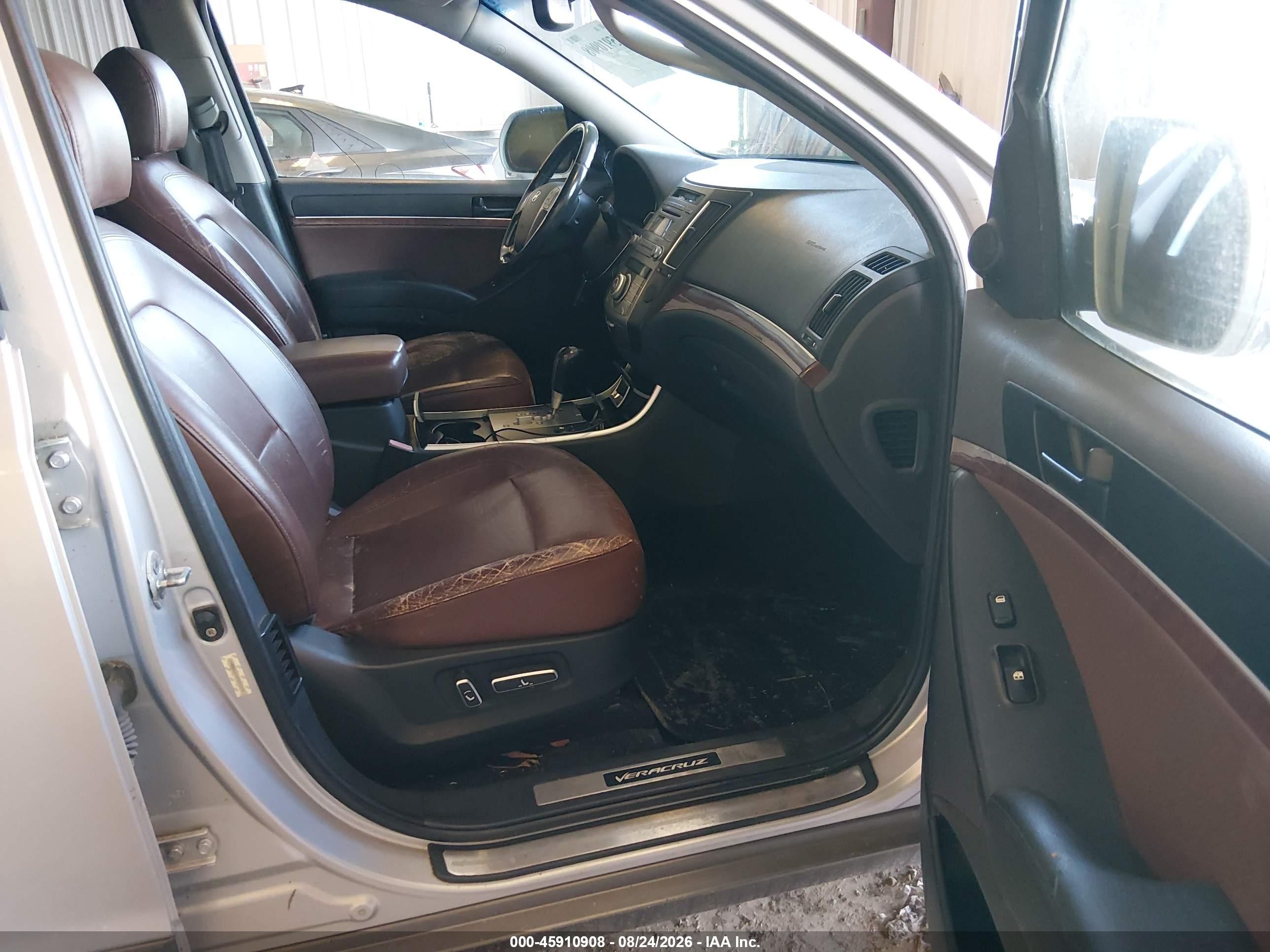 2008 Hyundai Veracruz Gls/limited/se Silver vin: KM8NU73C98U033135