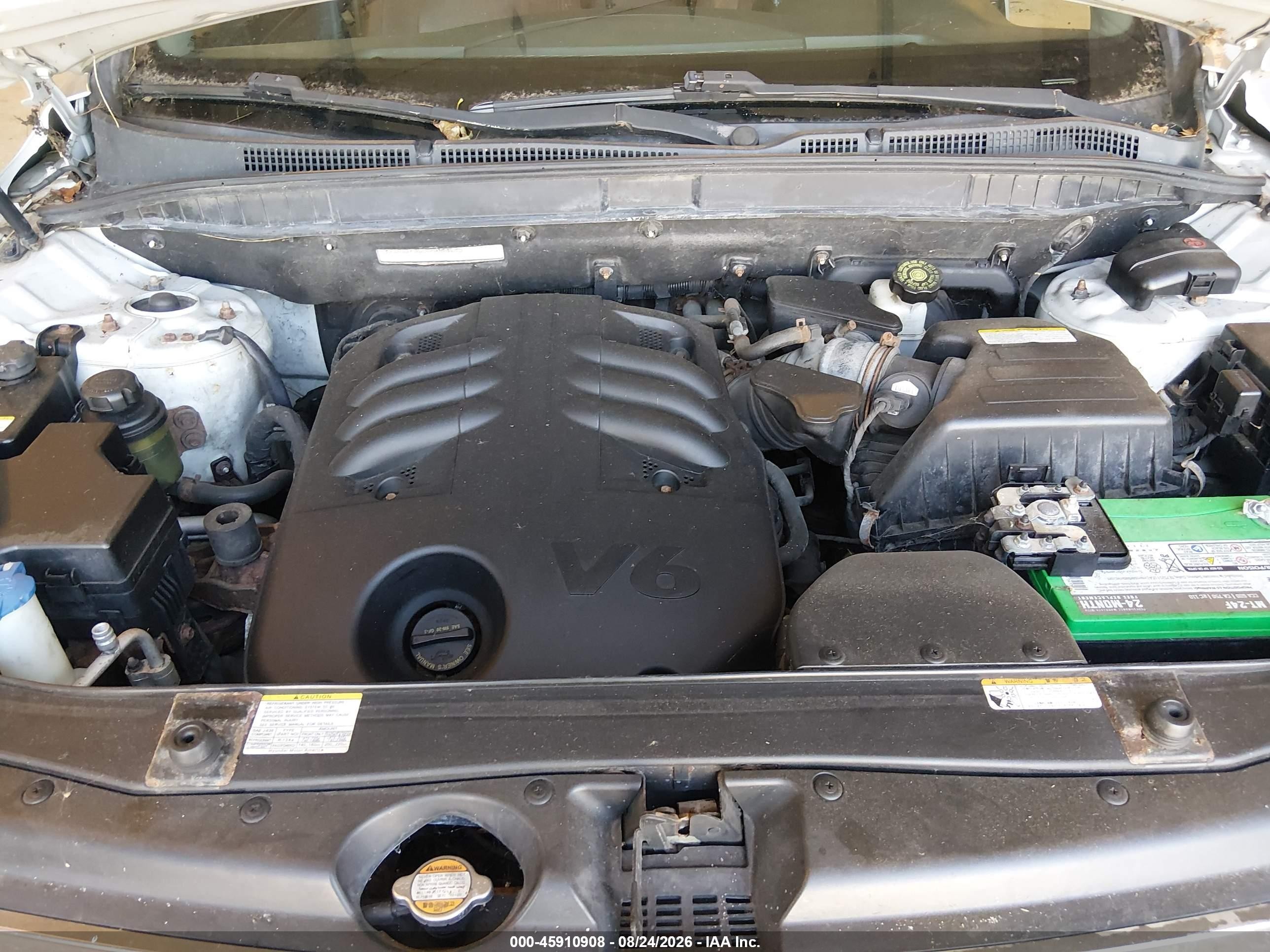 2008 Hyundai Veracruz Gls/limited/se Silver vin: KM8NU73C98U033135