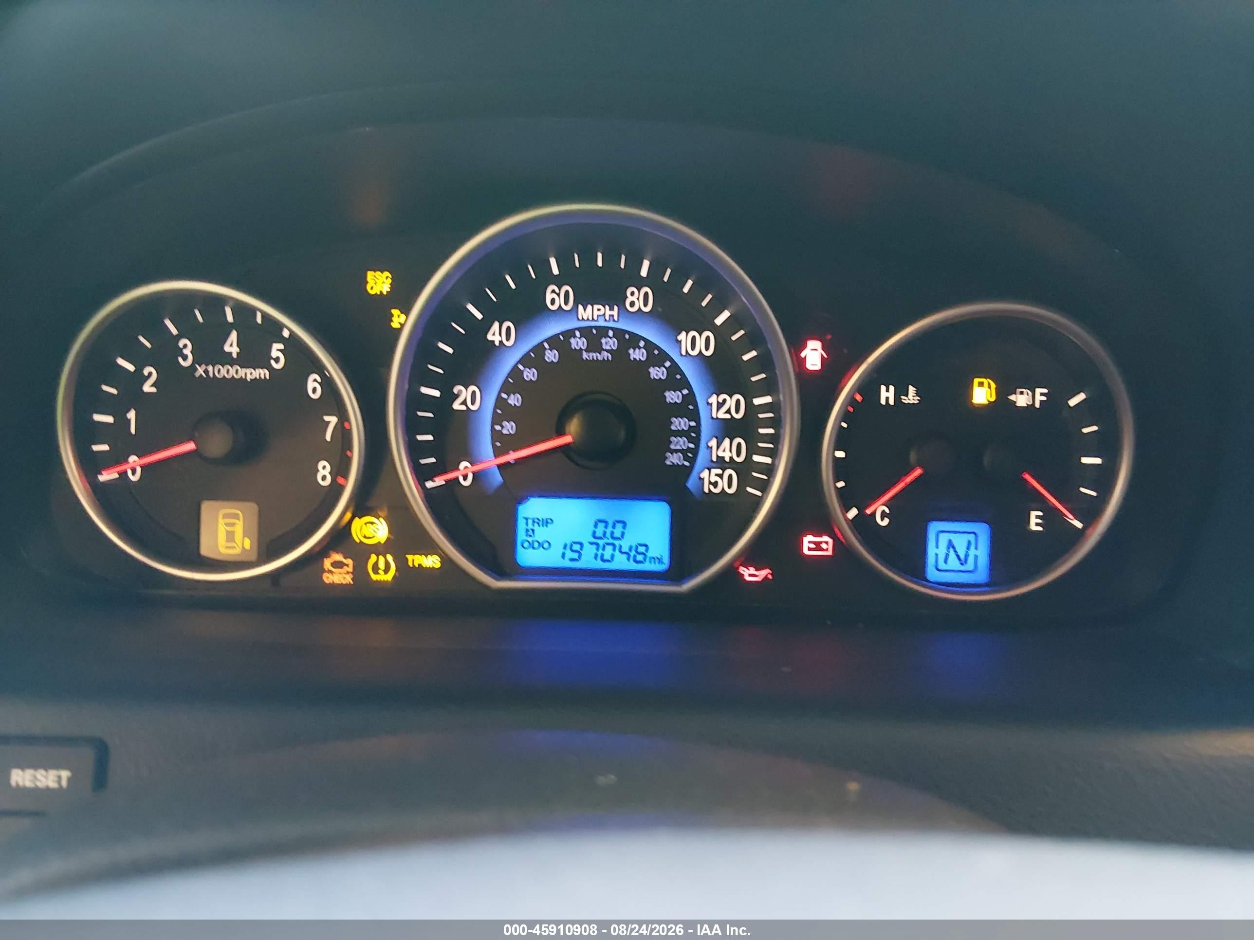 2008 Hyundai Veracruz Gls/limited/se Silver vin: KM8NU73C98U033135
