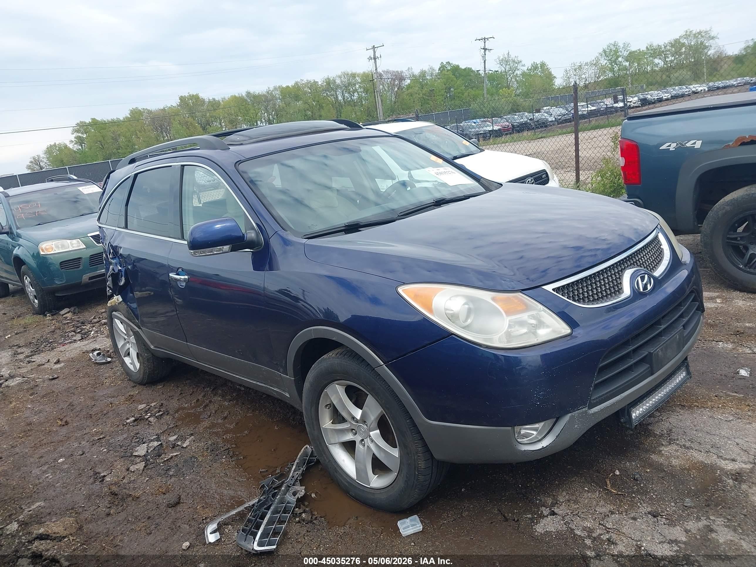 2008 Hyundai Veracruz   Dark Blue vin: KM8NU73C98U037637