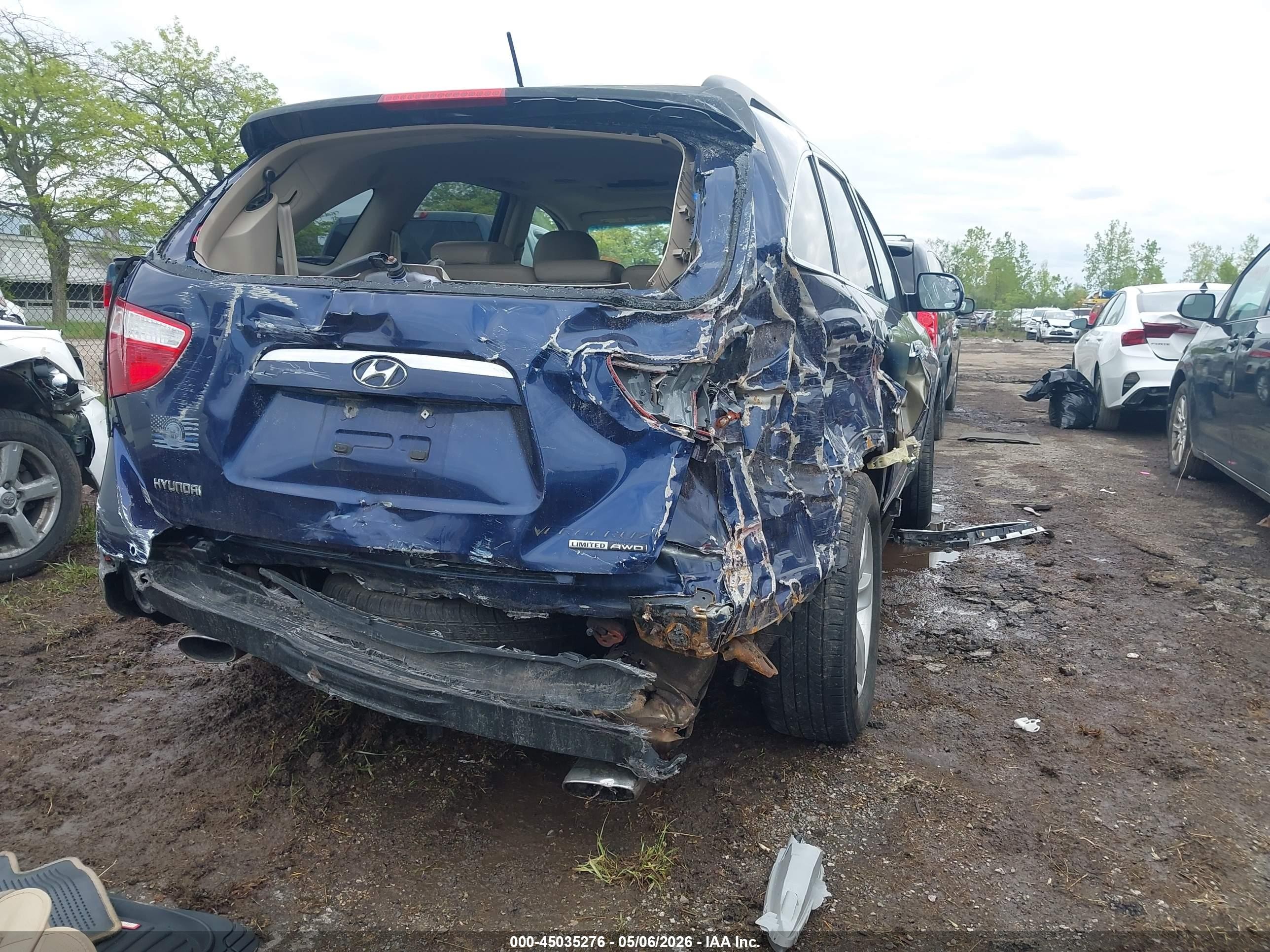 2008 Hyundai Veracruz   Dark Blue vin: KM8NU73C98U037637