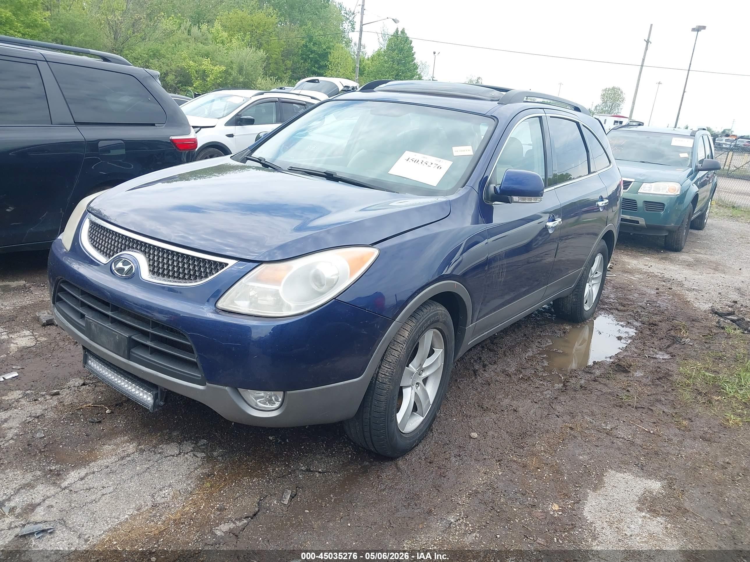 2008 Hyundai Veracruz   Dark Blue vin: KM8NU73C98U037637