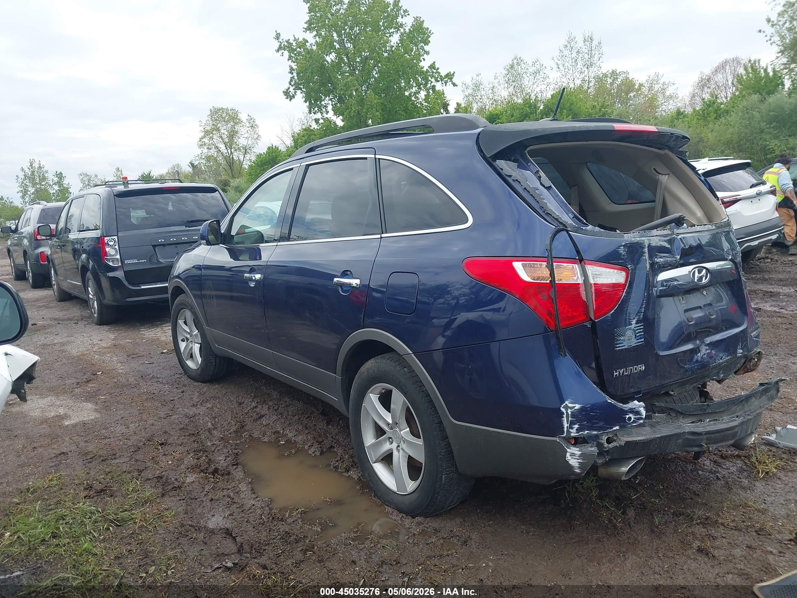 2008 Hyundai Veracruz   Dark Blue vin: KM8NU73C98U037637