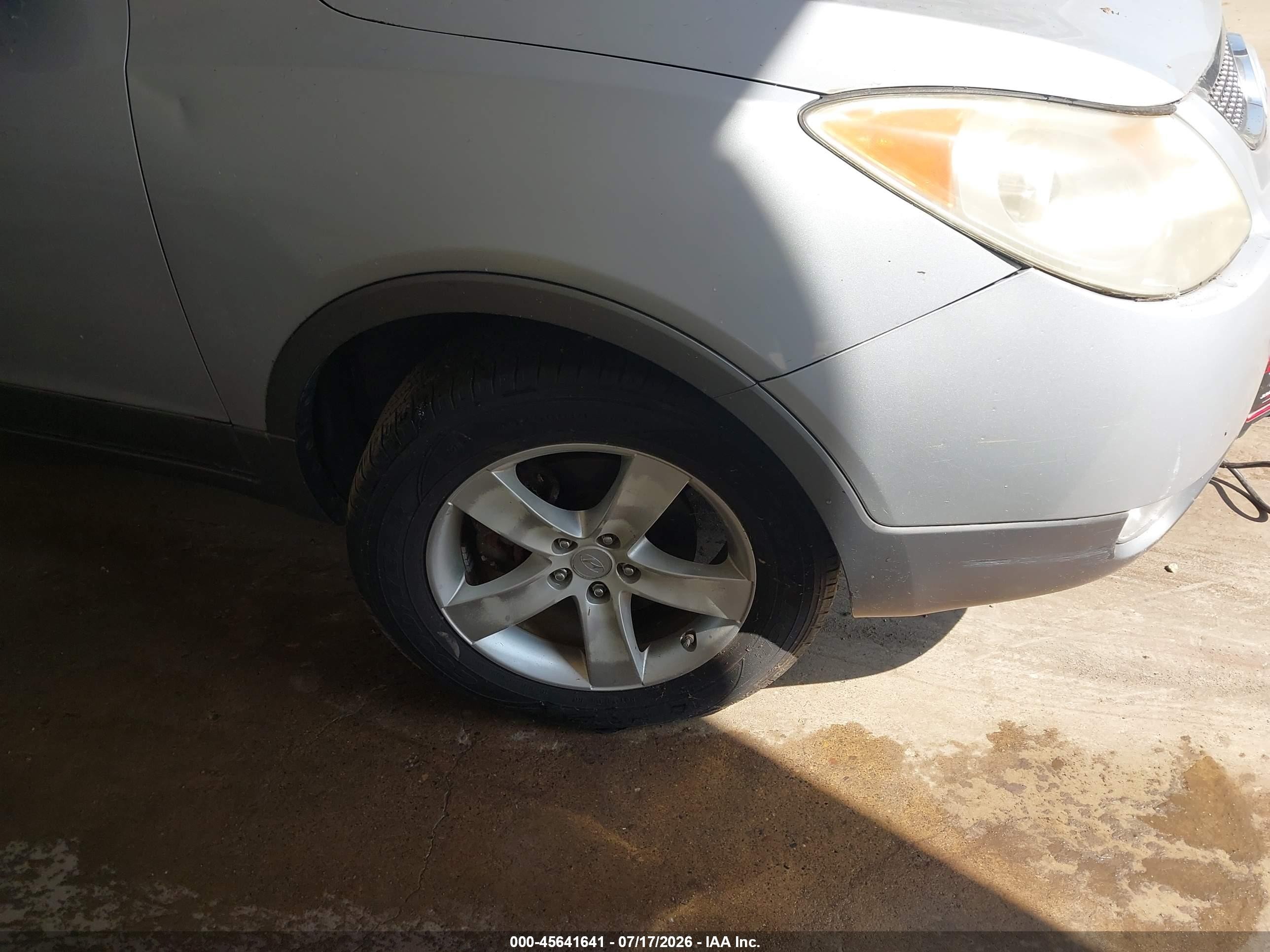 2008 Hyundai Veracruz Gls/limited/se Gray vin: KM8NU73C98U043471