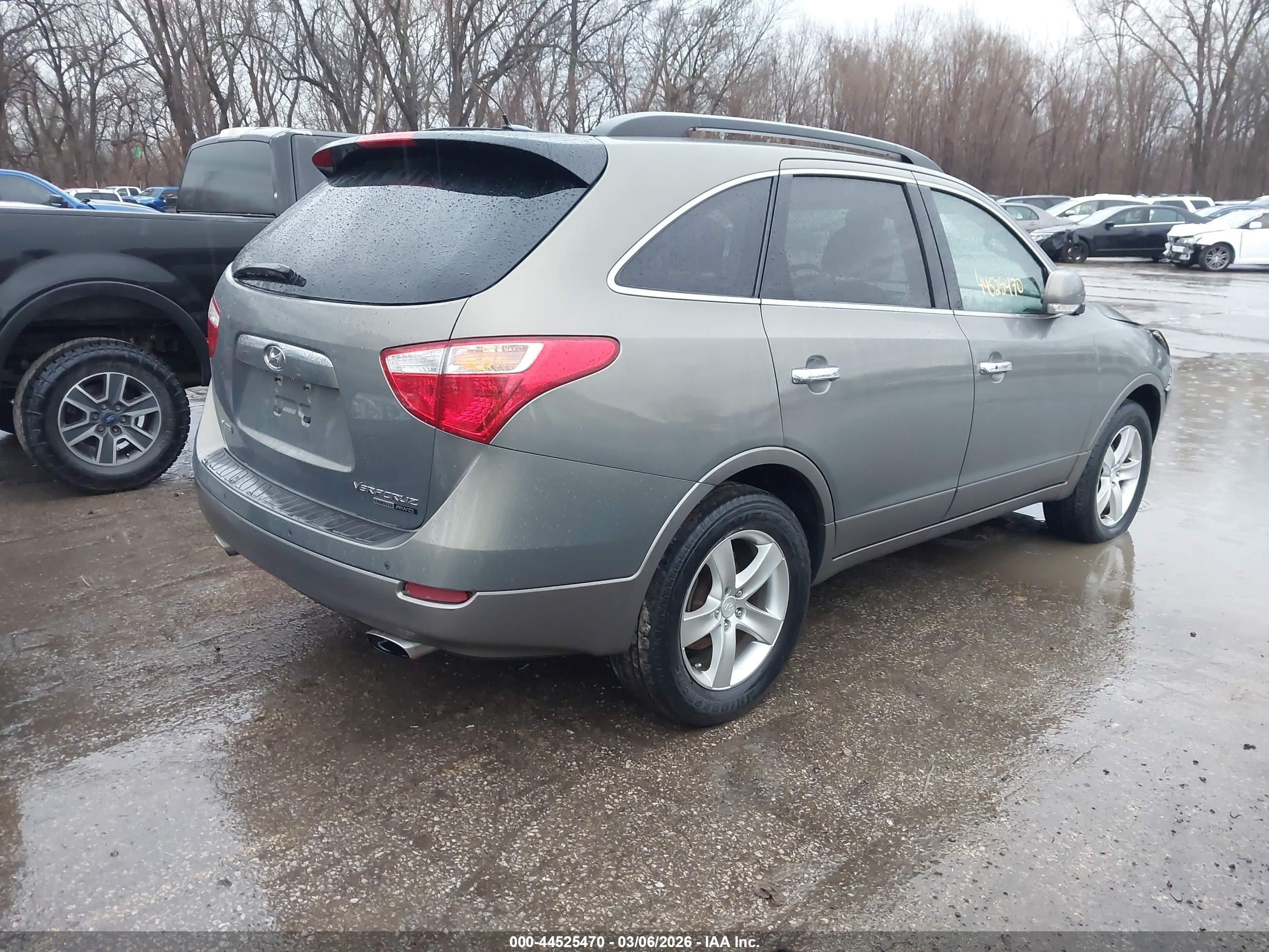 2008 Hyundai Veracruz Gls/limited/se Gray vin: KM8NU73CX8U058092