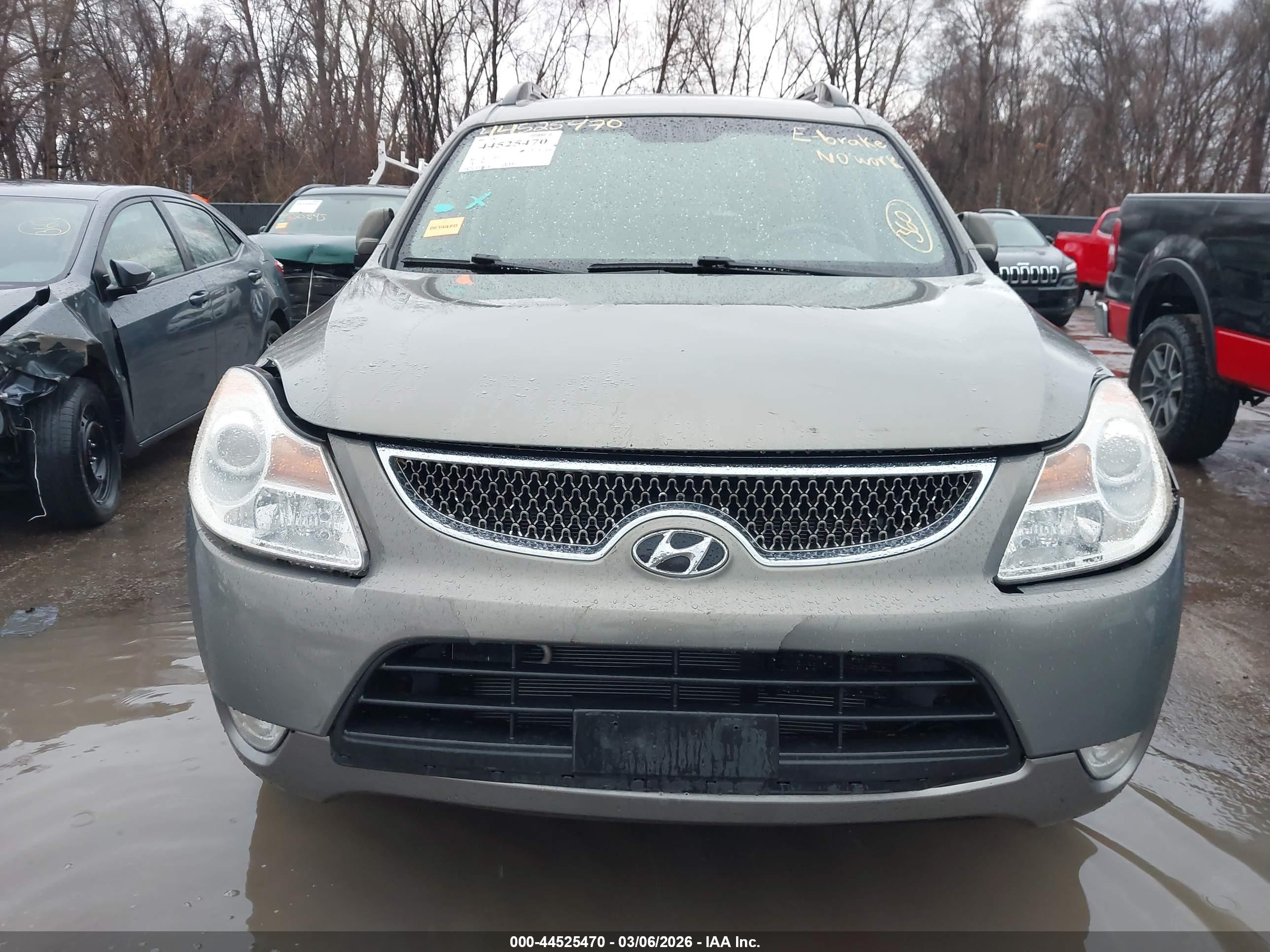 2008 Hyundai Veracruz Gls/limited/se Gray vin: KM8NU73CX8U058092