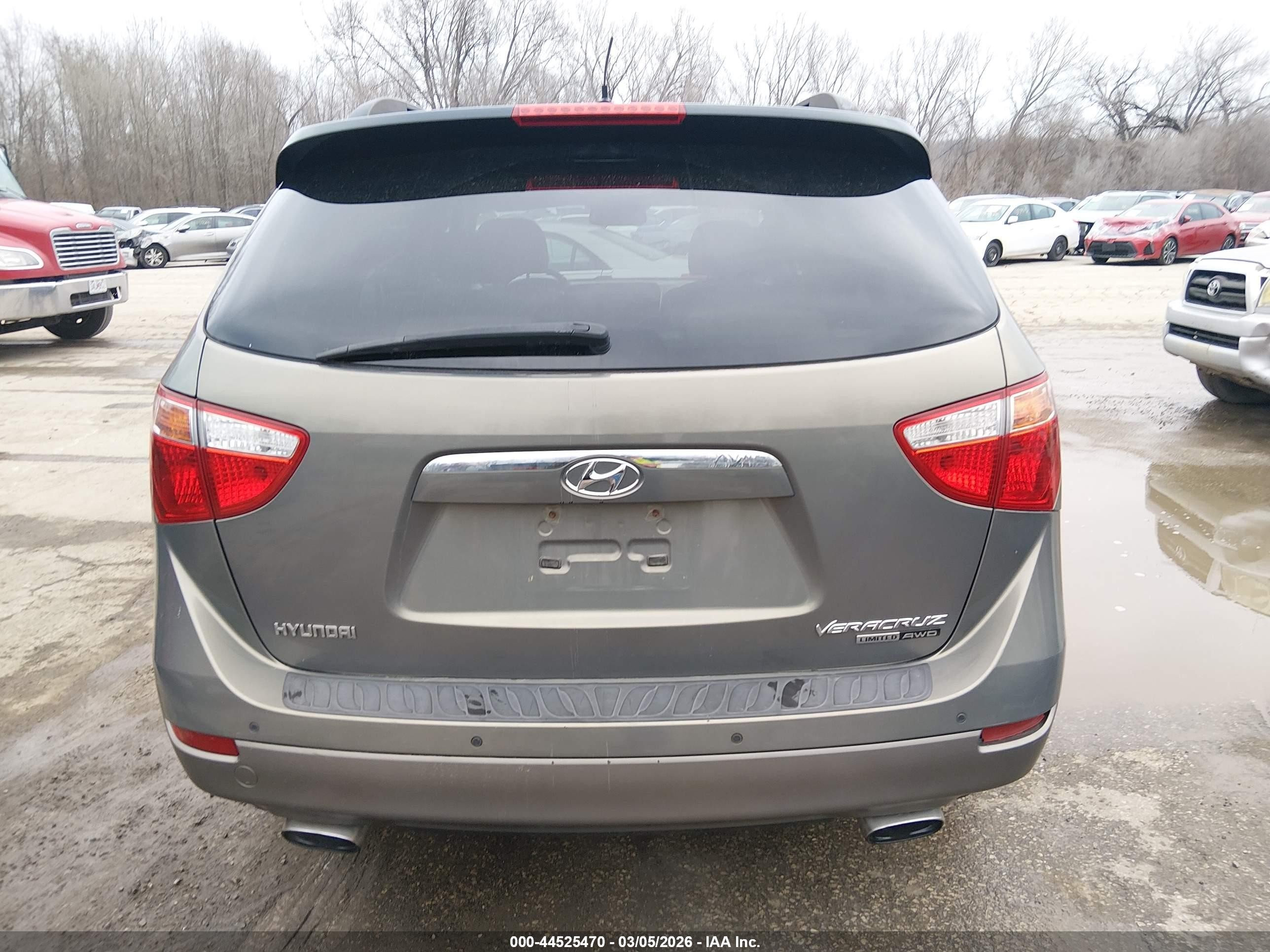 2008 Hyundai Veracruz Gls/limited/se Gray vin: KM8NU73CX8U058092