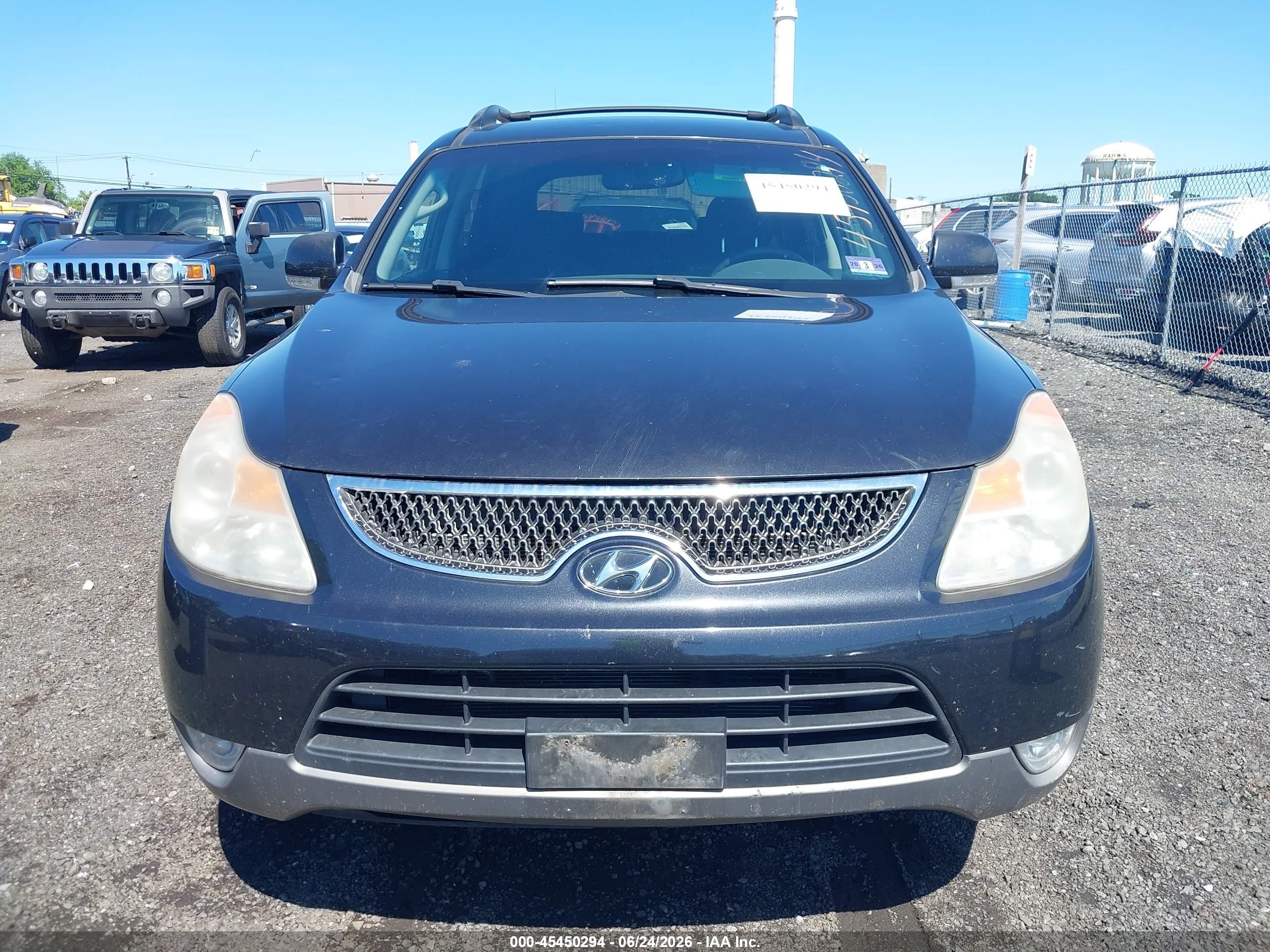 2008 Hyundai Veracruz Gls/limited/se Black vin: KM8NU73CX8U076883
