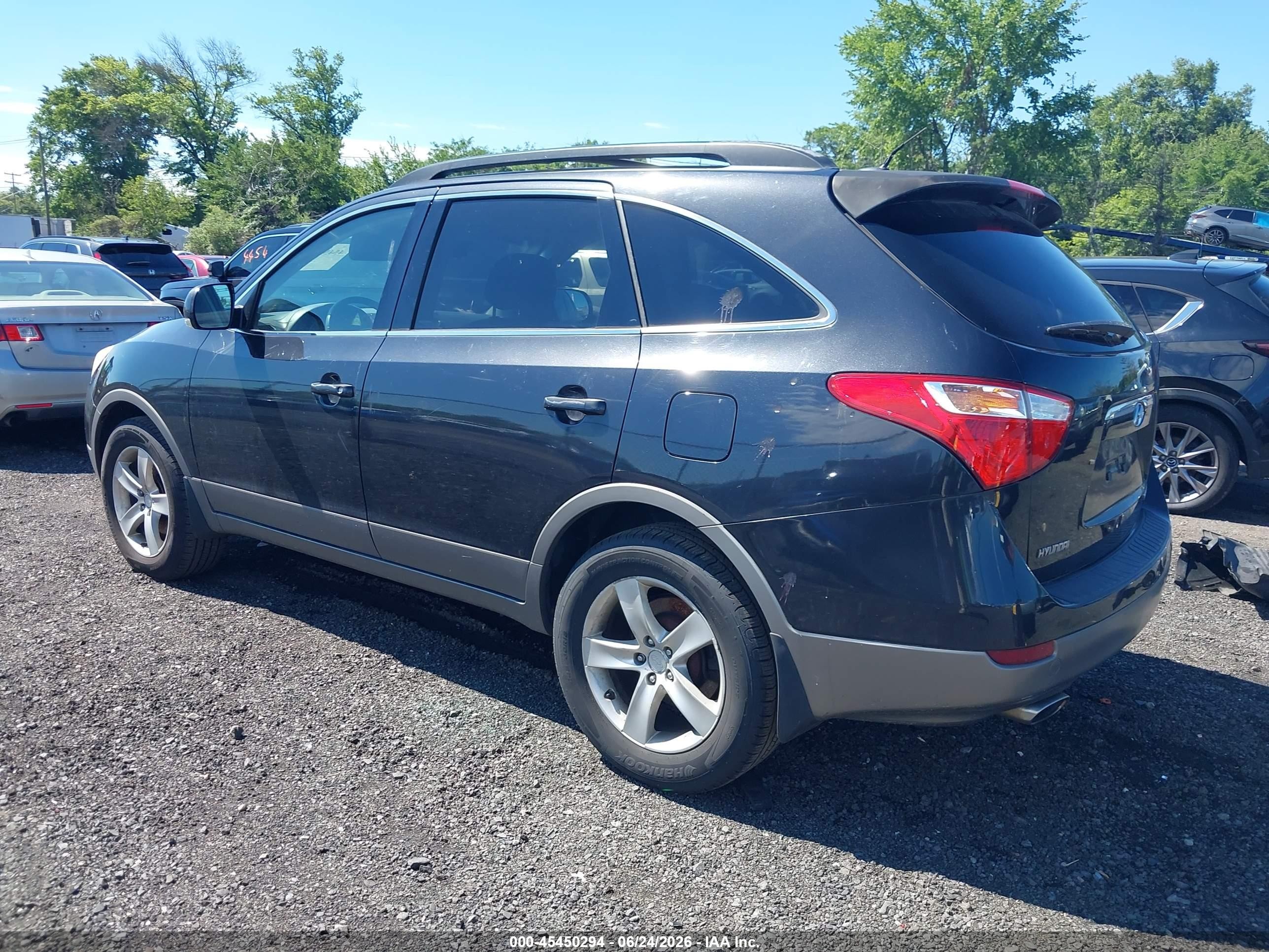 2008 Hyundai Veracruz Gls/limited/se Black vin: KM8NU73CX8U076883