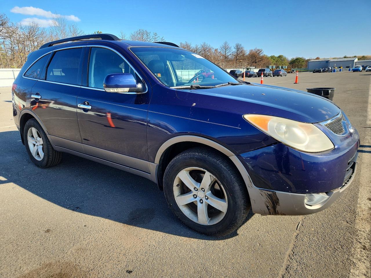 2009 Hyundai Veracruz Limited Синий vin: KM8NU73CX9U081602
