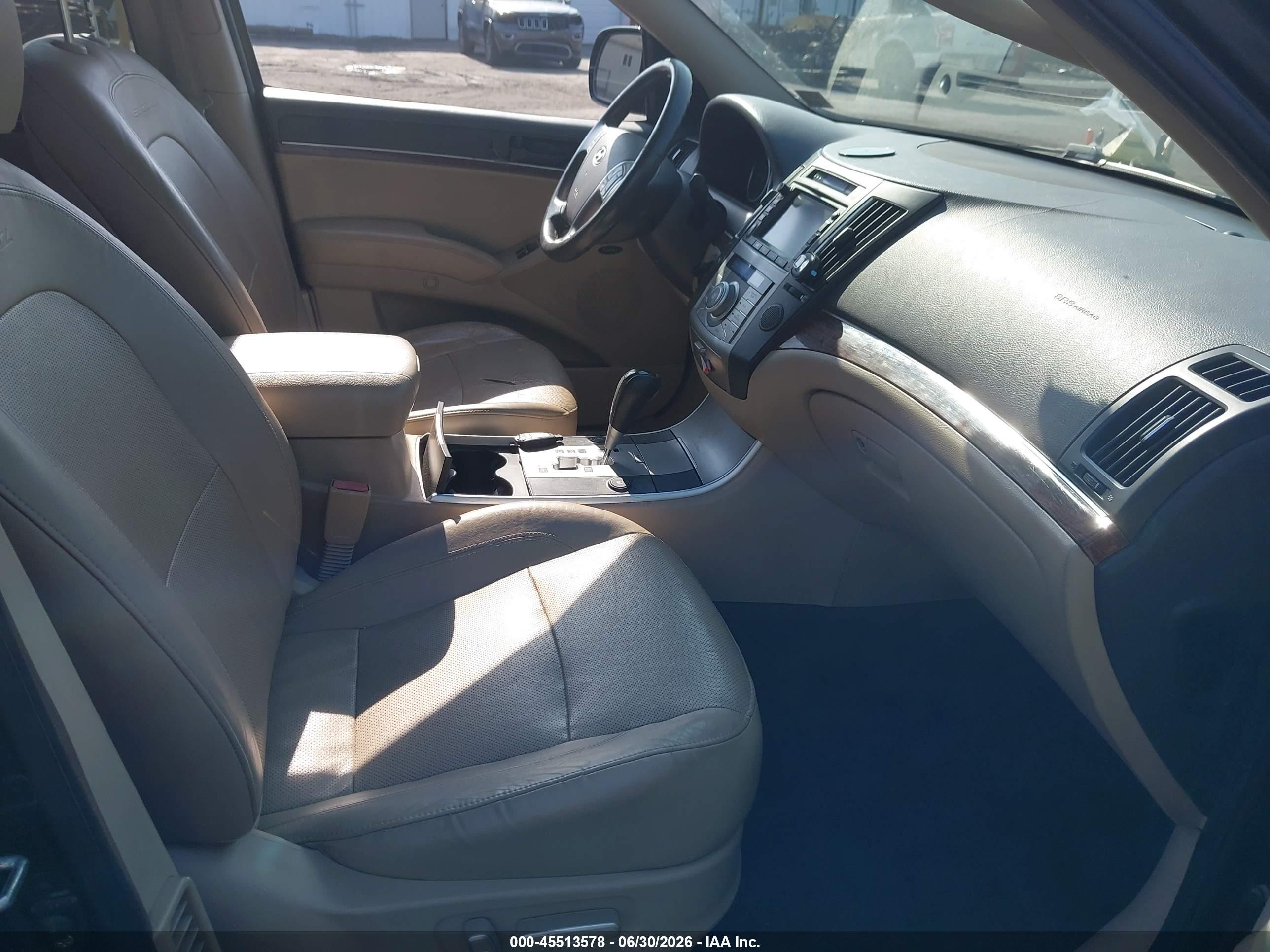 2010 Hyundai Veracruz Limited Black vin: KM8NUDCC0AU122872