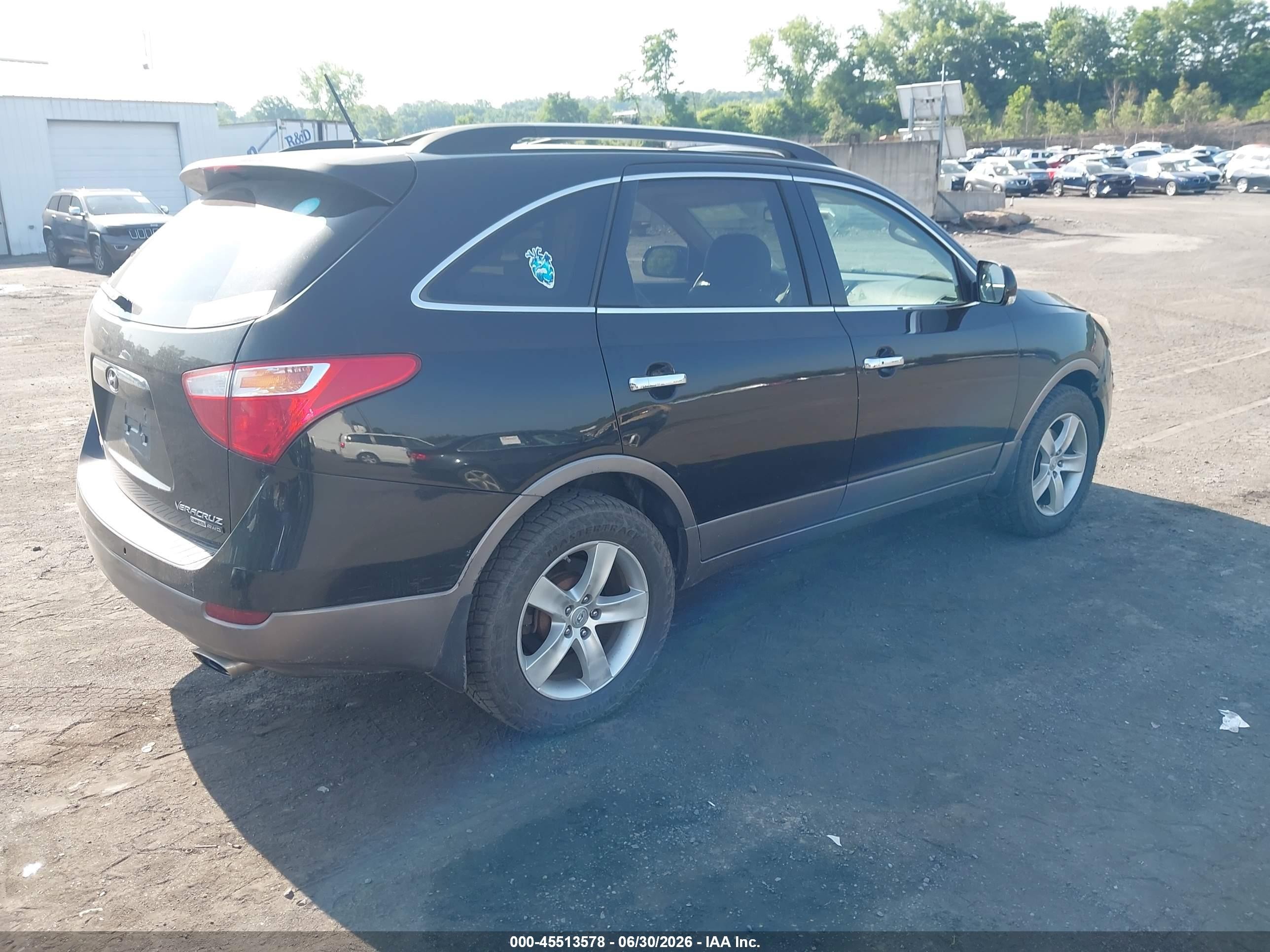 2010 Hyundai Veracruz Limited Black vin: KM8NUDCC0AU122872