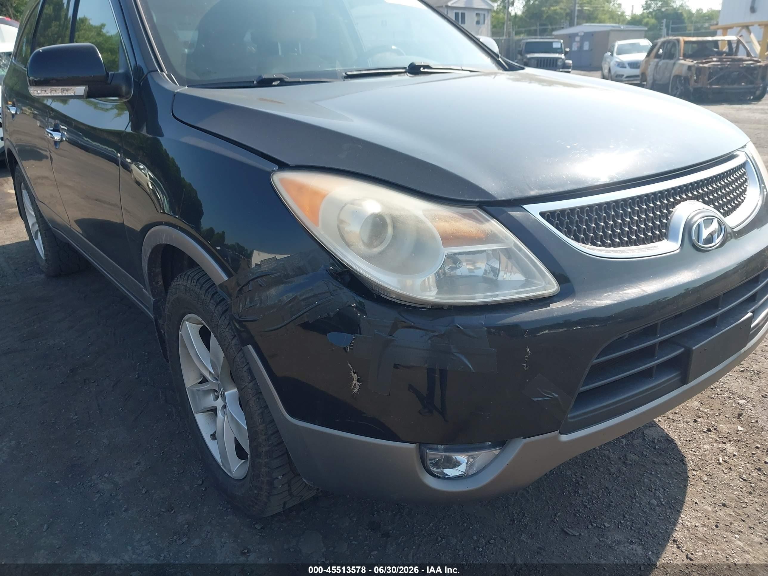 2010 Hyundai Veracruz Limited Black vin: KM8NUDCC0AU122872