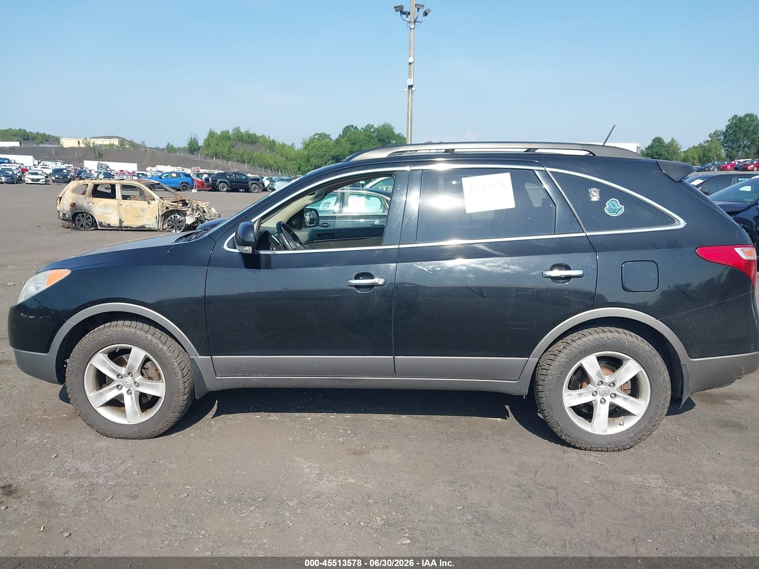 2010 Hyundai Veracruz Limited Black vin: KM8NUDCC0AU122872