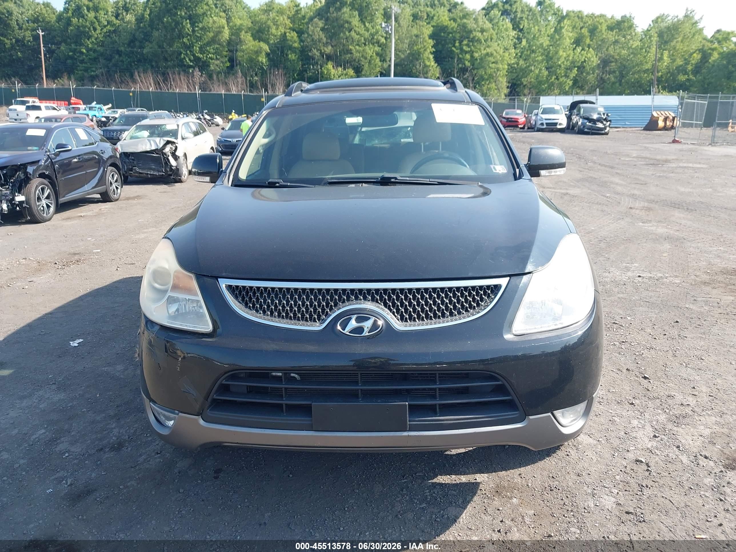 2010 Hyundai Veracruz Limited Black vin: KM8NUDCC0AU122872