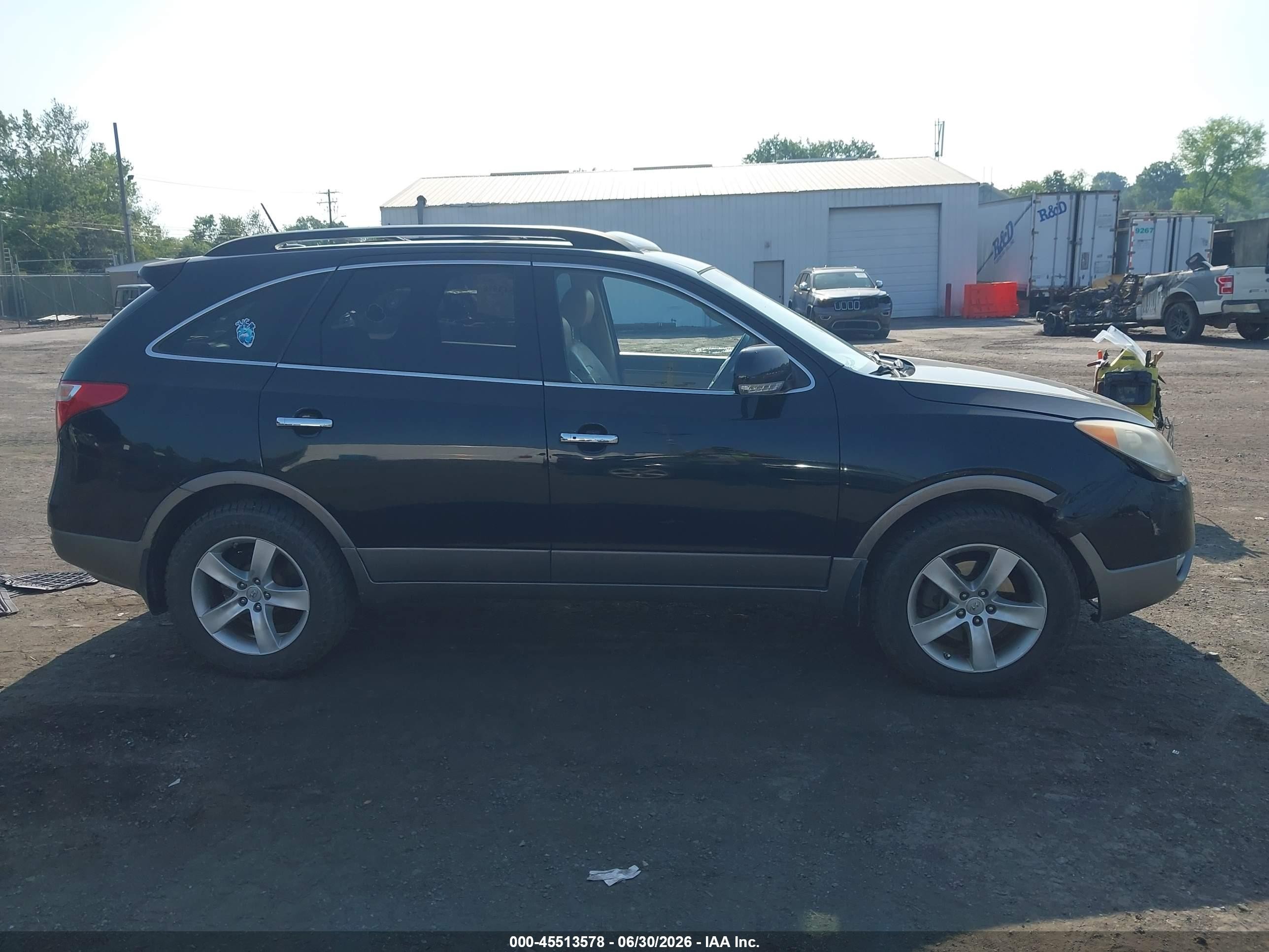 2010 Hyundai Veracruz Limited Black vin: KM8NUDCC0AU122872
