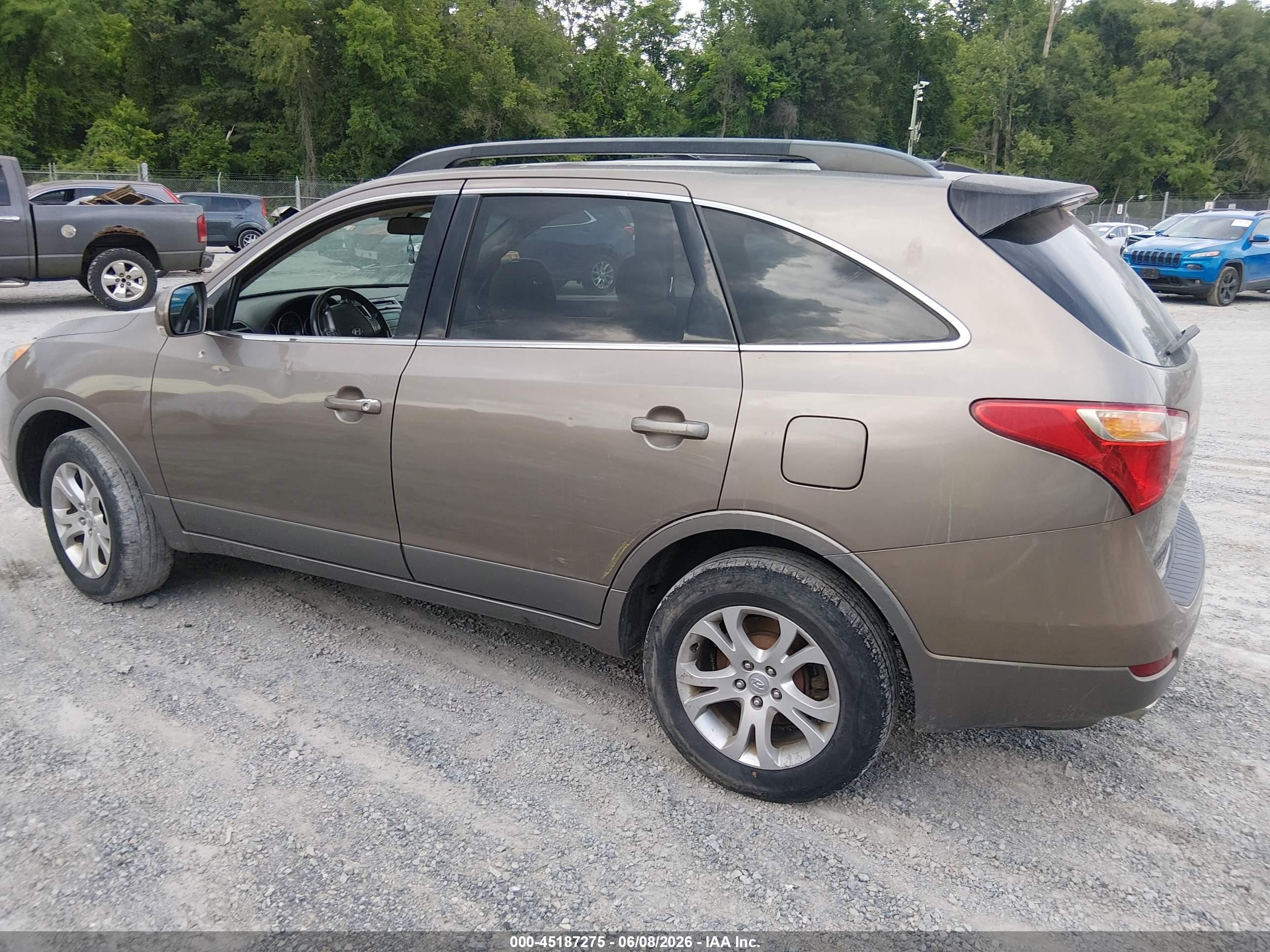 2011 Hyundai Veracruz Gls Brown vin: KM8NUDCC0BU145618