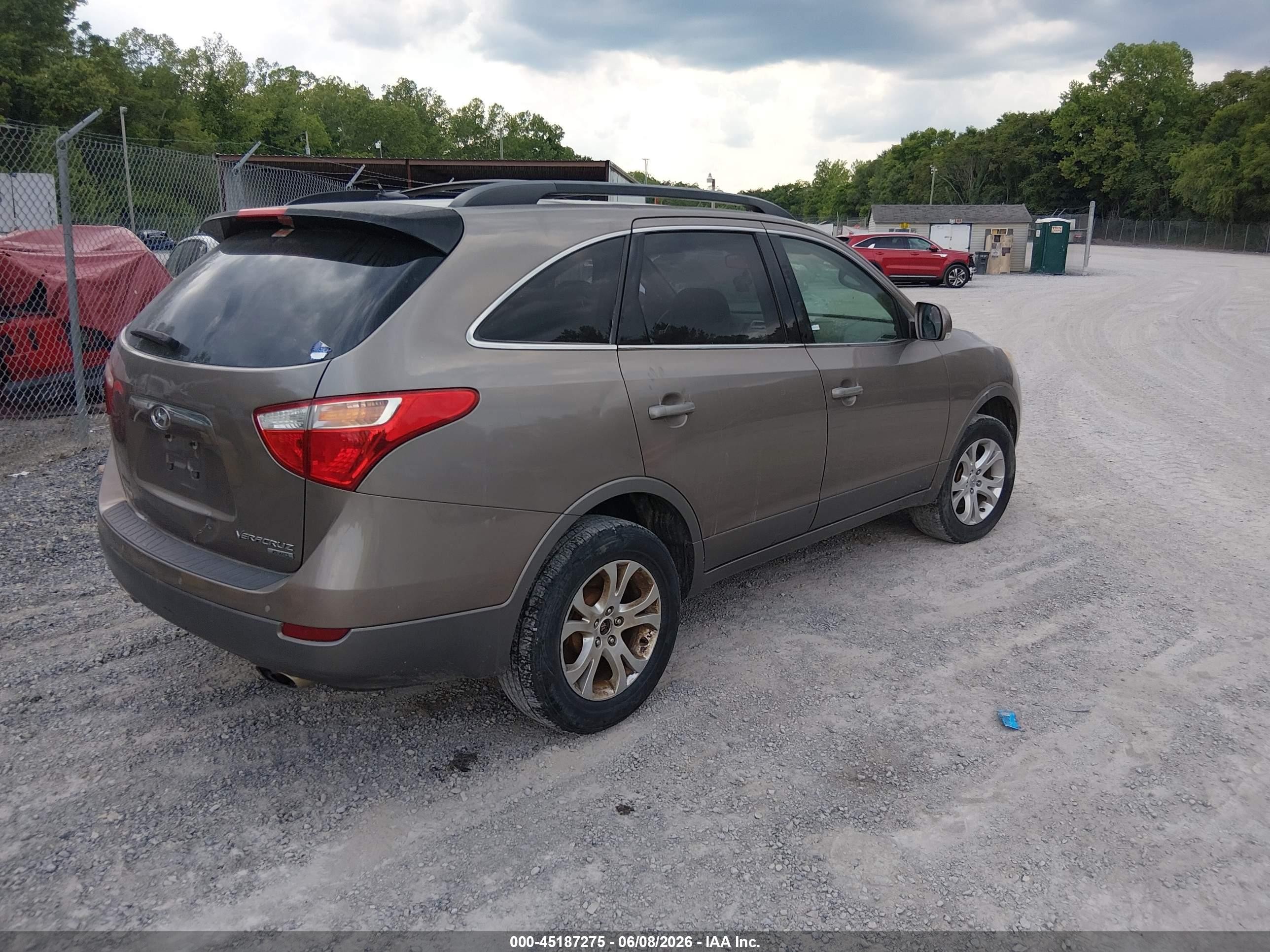 2011 Hyundai Veracruz Gls Brown vin: KM8NUDCC0BU145618