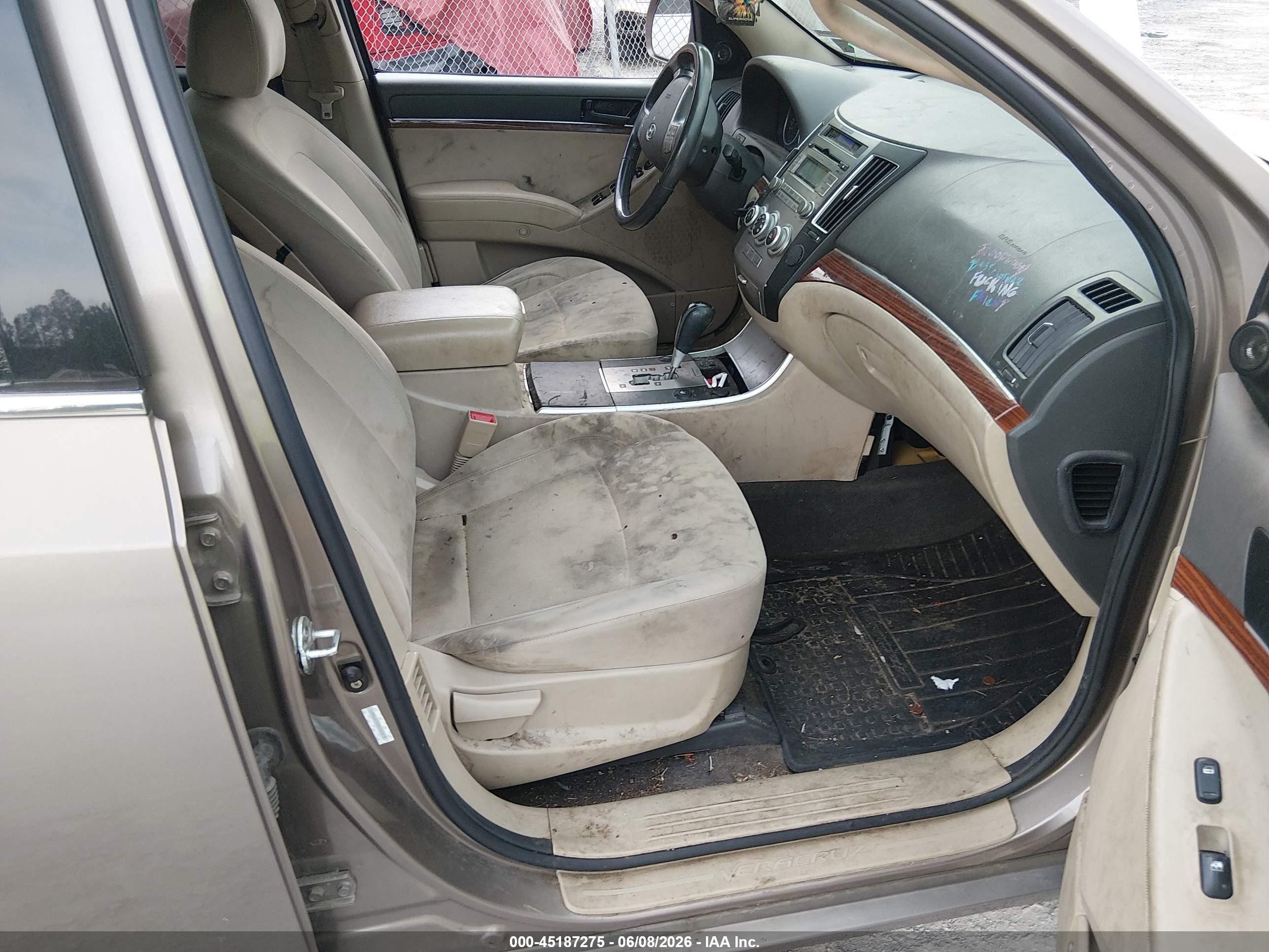 2011 Hyundai Veracruz Gls Brown vin: KM8NUDCC0BU145618
