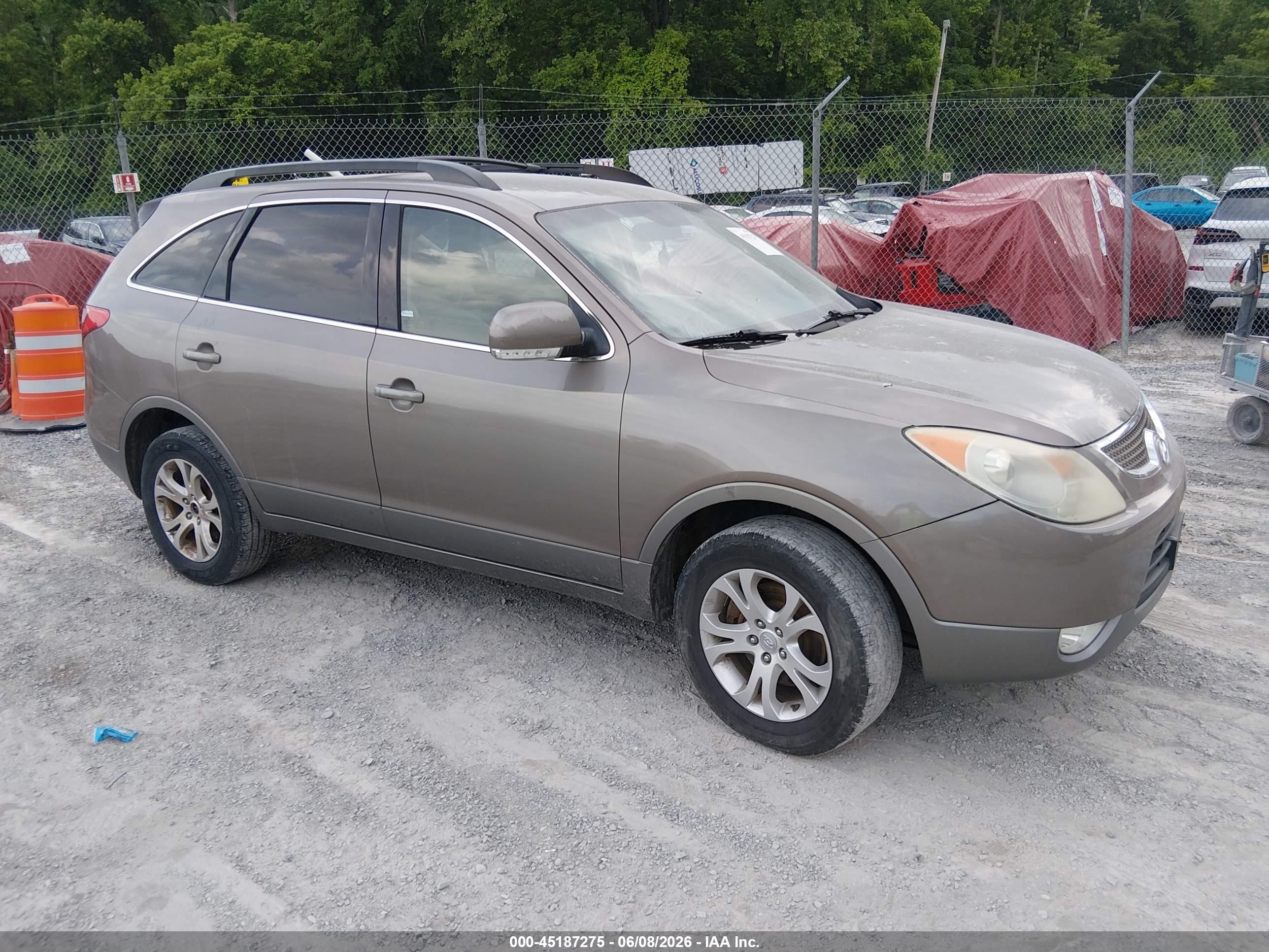 2011 Hyundai Veracruz Gls Brown vin: KM8NUDCC0BU145618