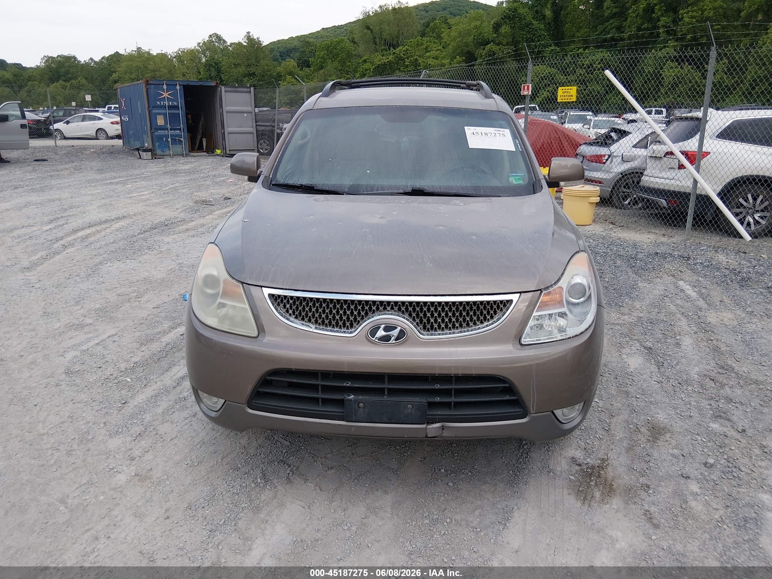 2011 Hyundai Veracruz Gls Brown vin: KM8NUDCC0BU145618