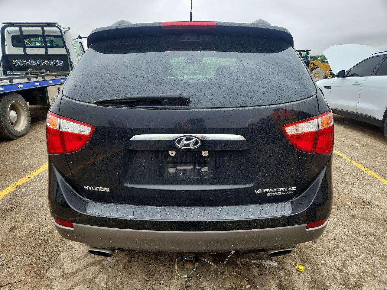 2011 Hyundai Veracruz Limited Black vin: KM8NUDCC0BU163150