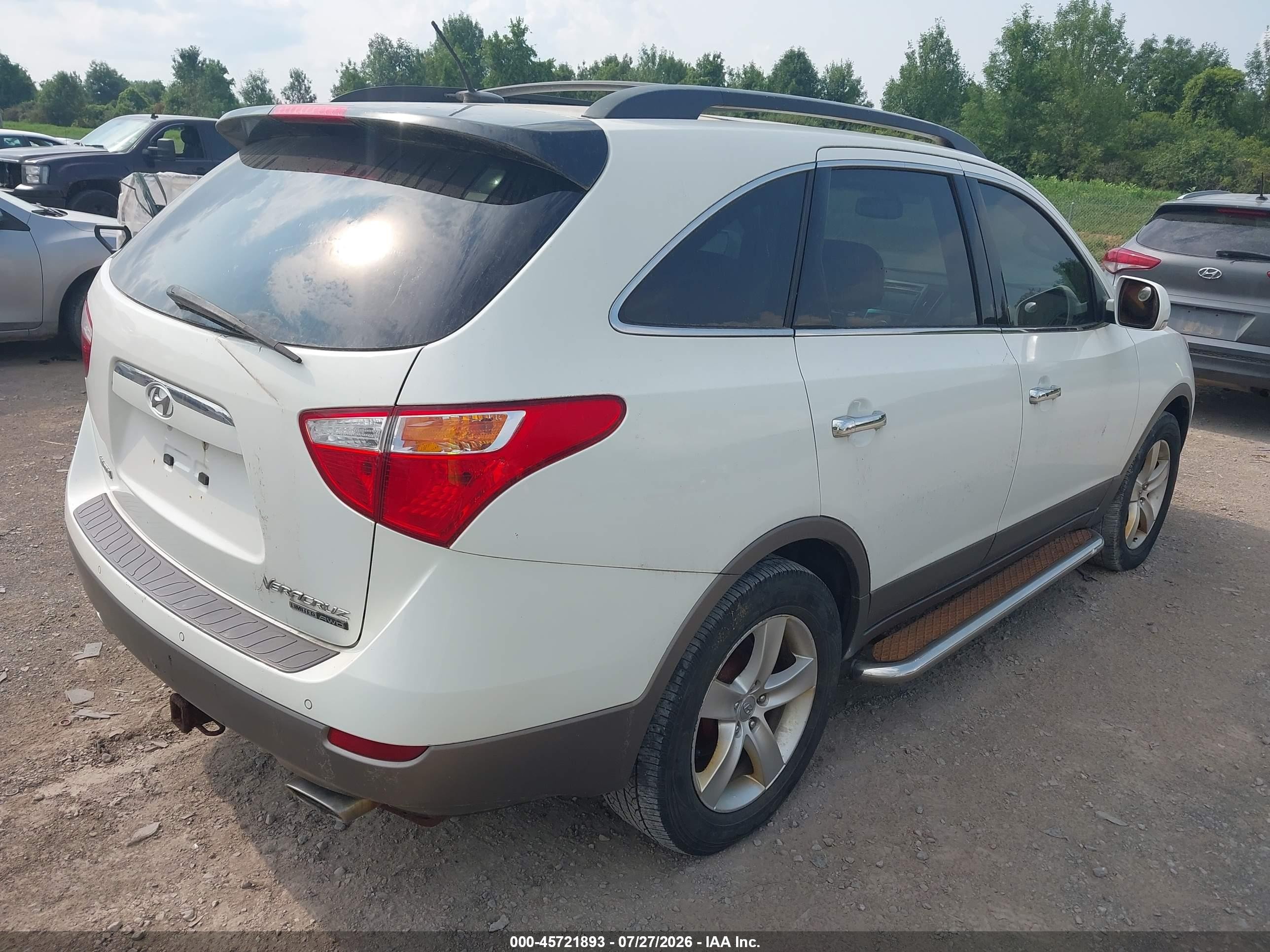 2011 Hyundai Veracruz Limited Белый vin: KM8NUDCC0BU167151