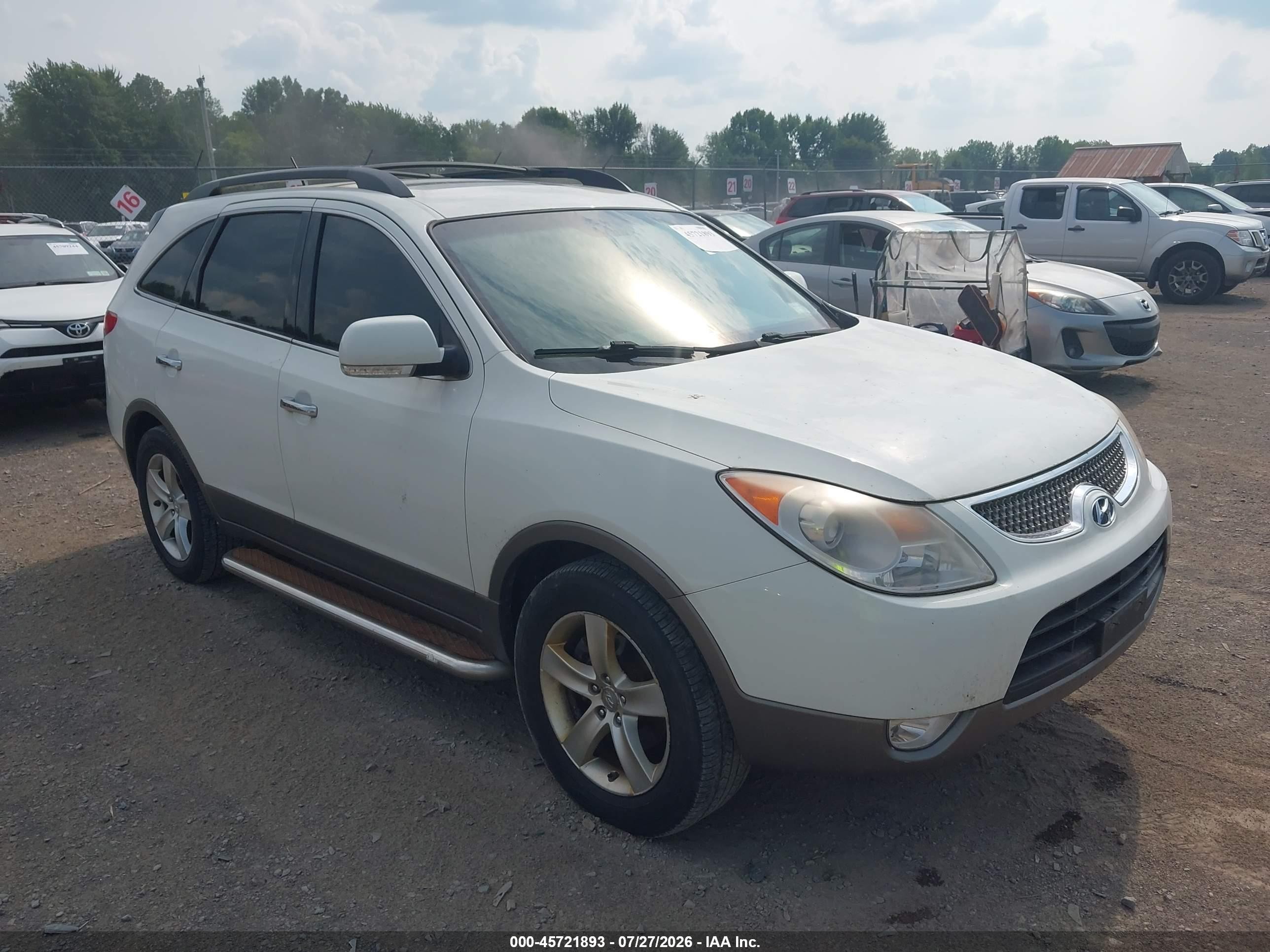 2011 Hyundai Veracruz Limited Белый vin: KM8NUDCC0BU167151