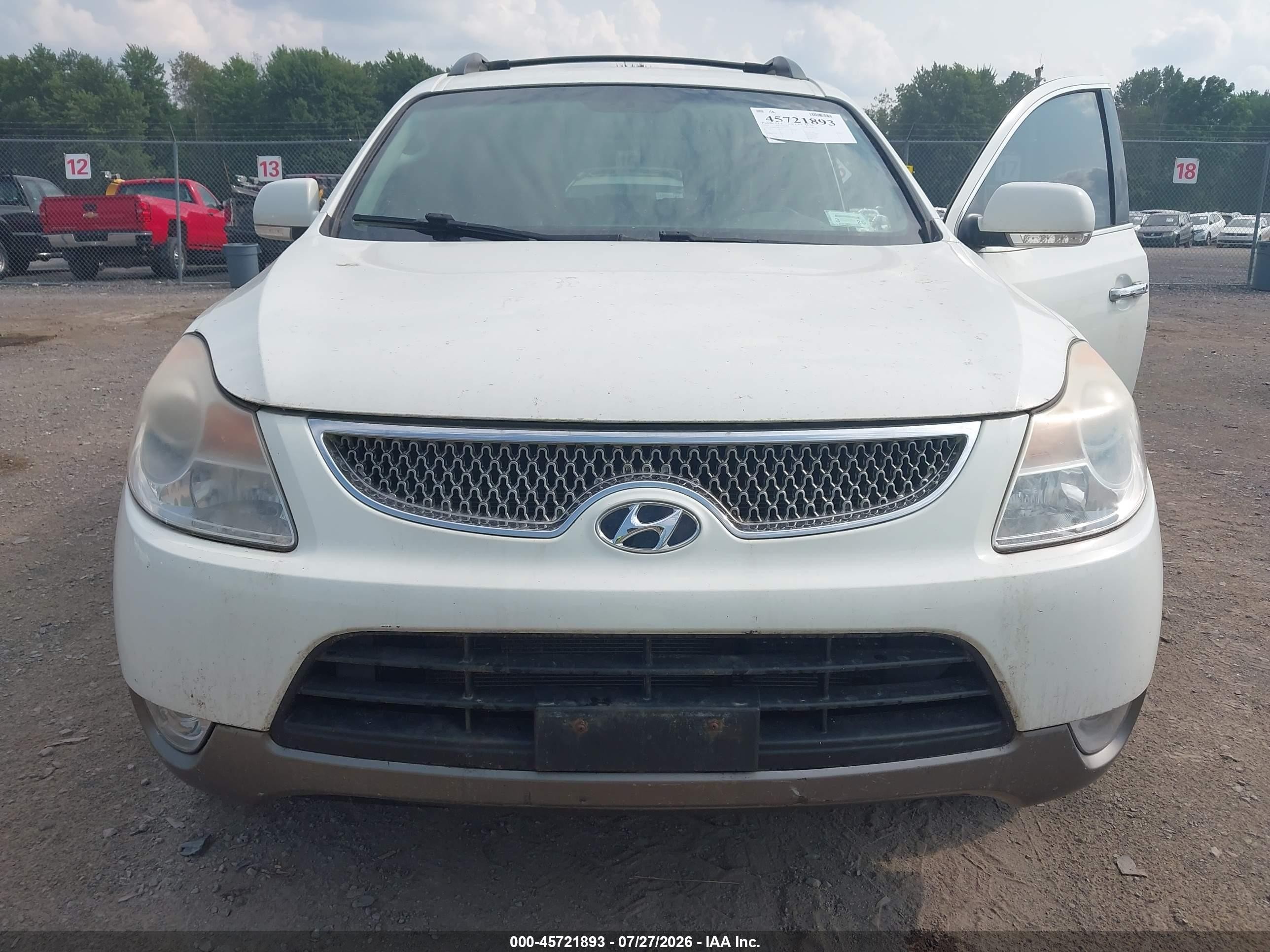2011 Hyundai Veracruz Limited Белый vin: KM8NUDCC0BU167151