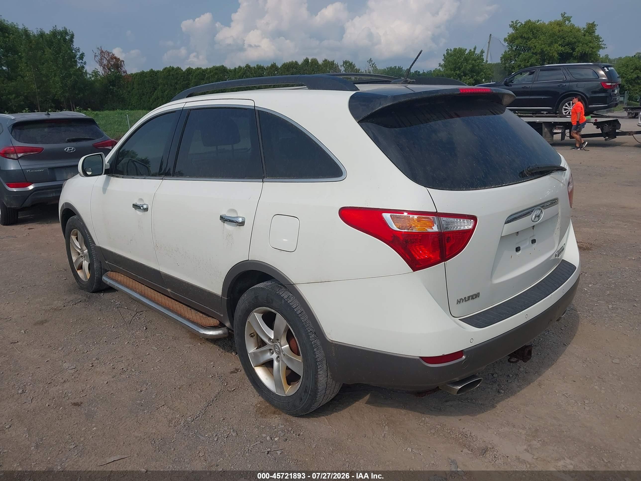 2011 Hyundai Veracruz Limited Белый vin: KM8NUDCC0BU167151