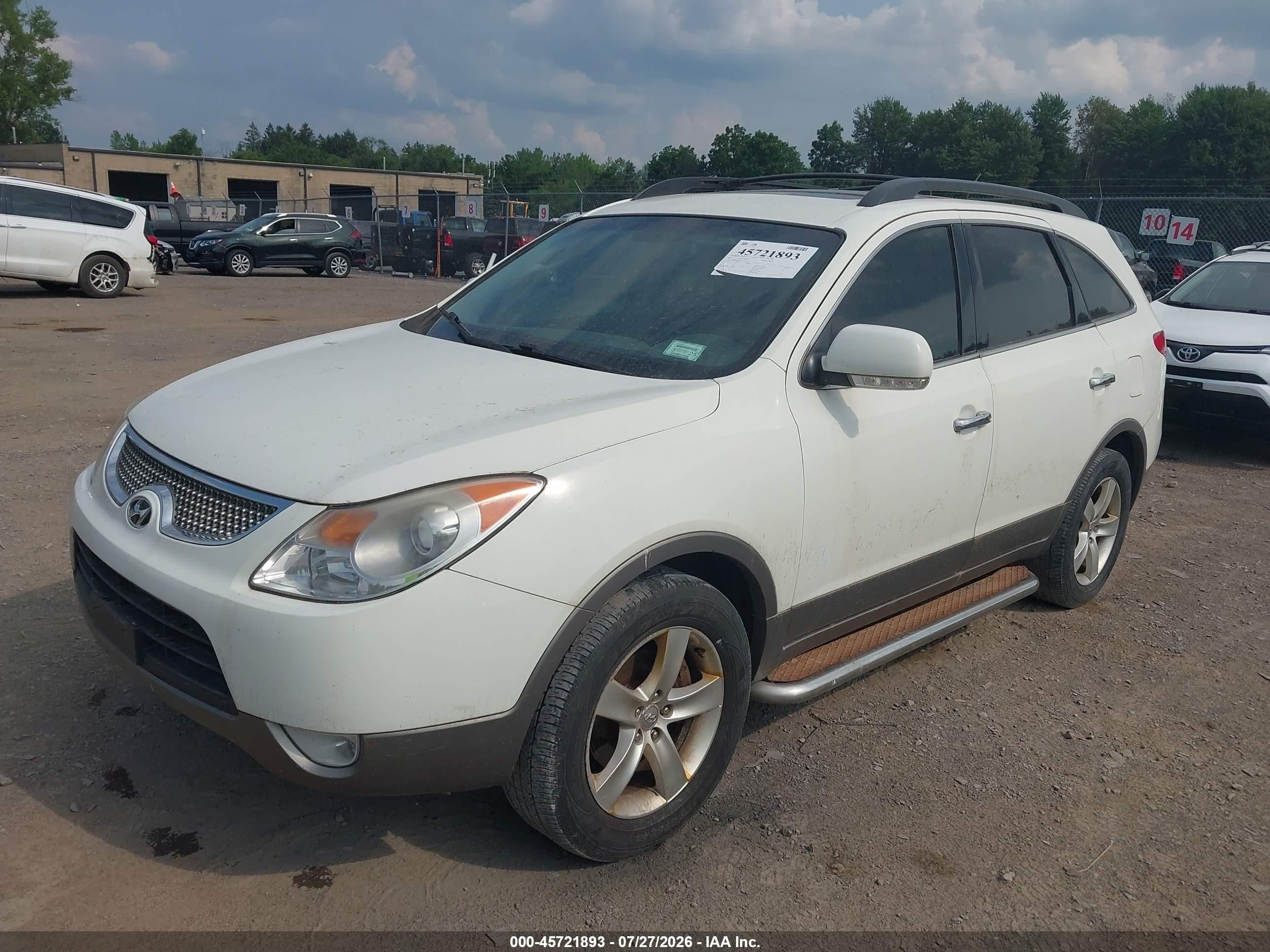 2011 Hyundai Veracruz Limited Белый vin: KM8NUDCC0BU167151
