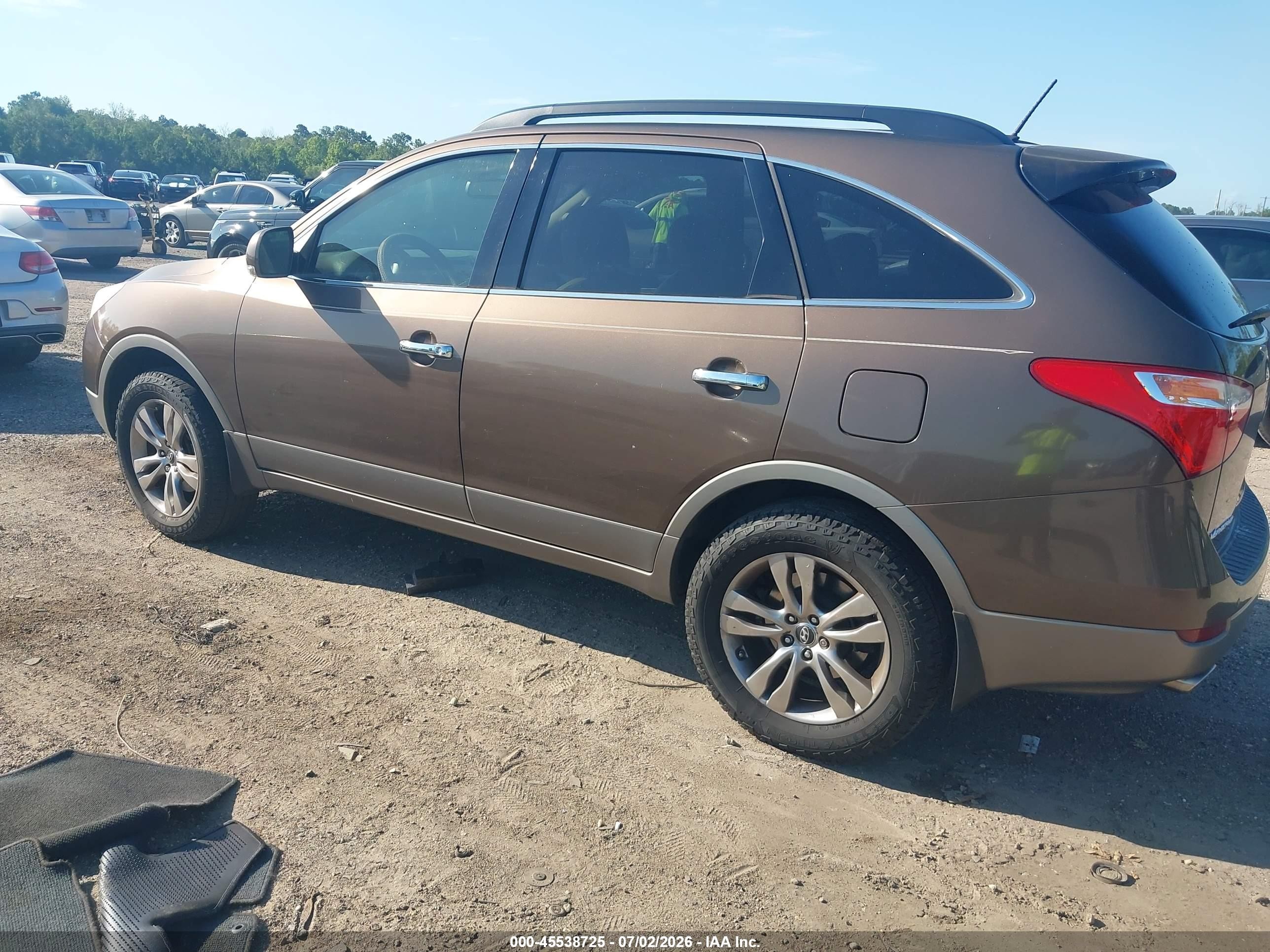 2012 Hyundai Veracruz Limited Blue vin: KM8NUDCC0CU180516