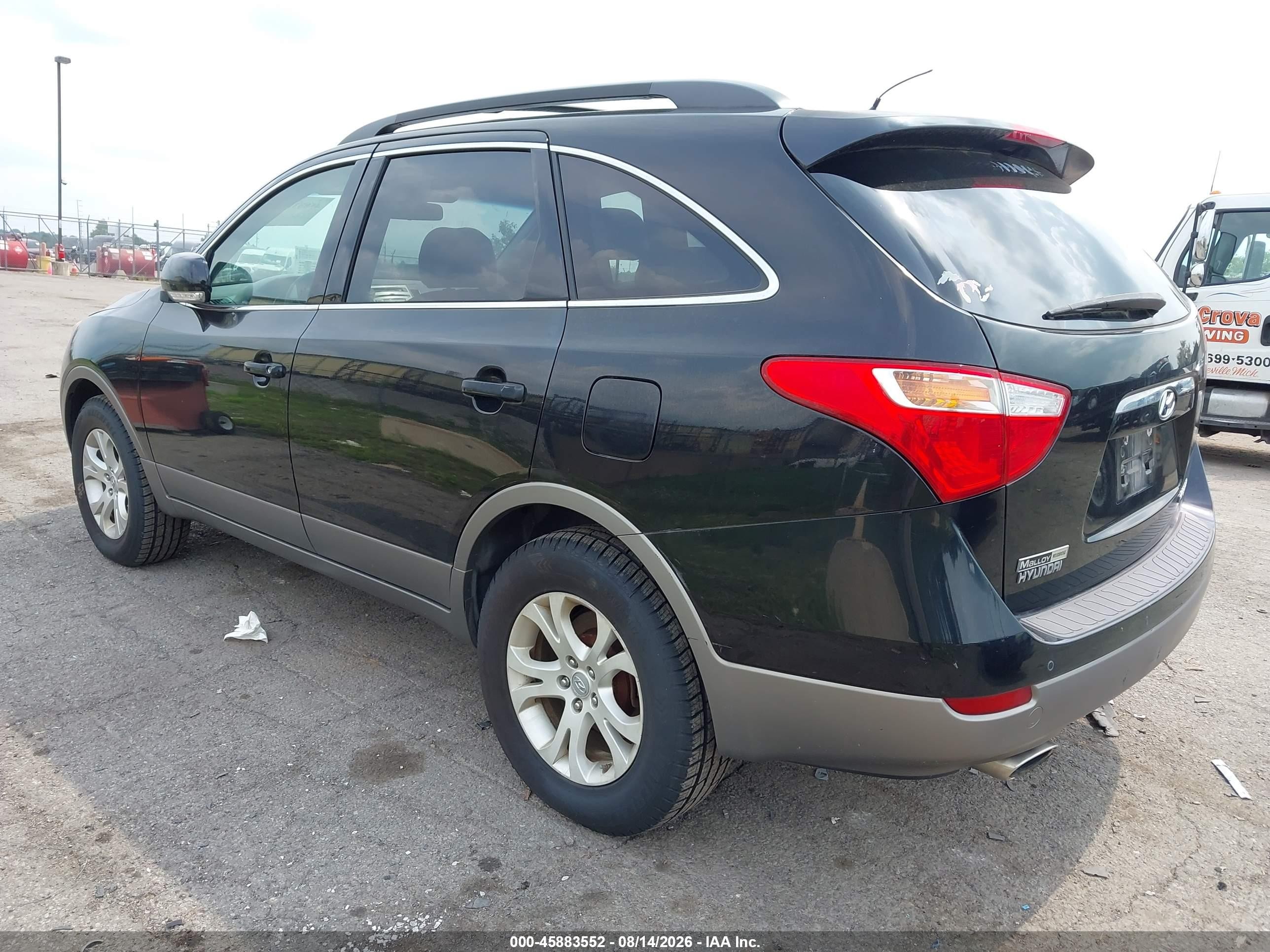 2011 Hyundai Veracruz Gls Black vin: KM8NUDCC1BU145501