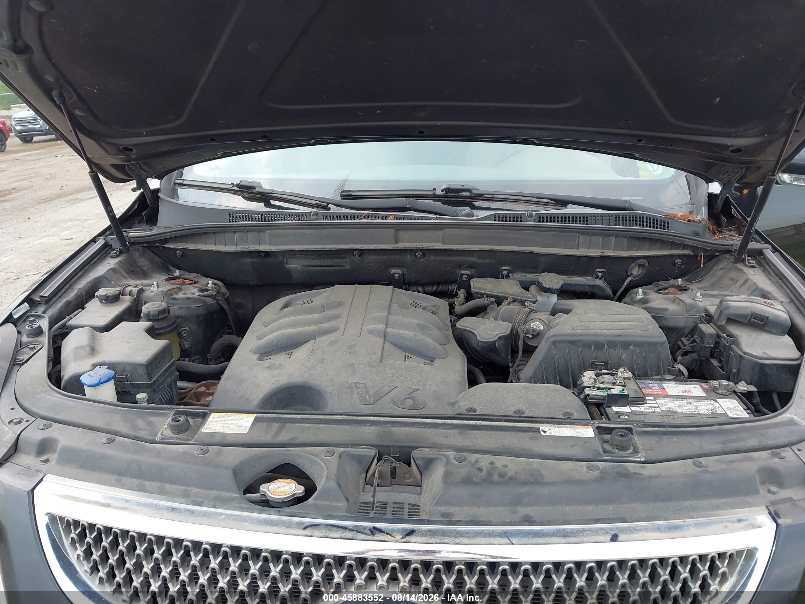 2011 Hyundai Veracruz Gls Black vin: KM8NUDCC1BU145501