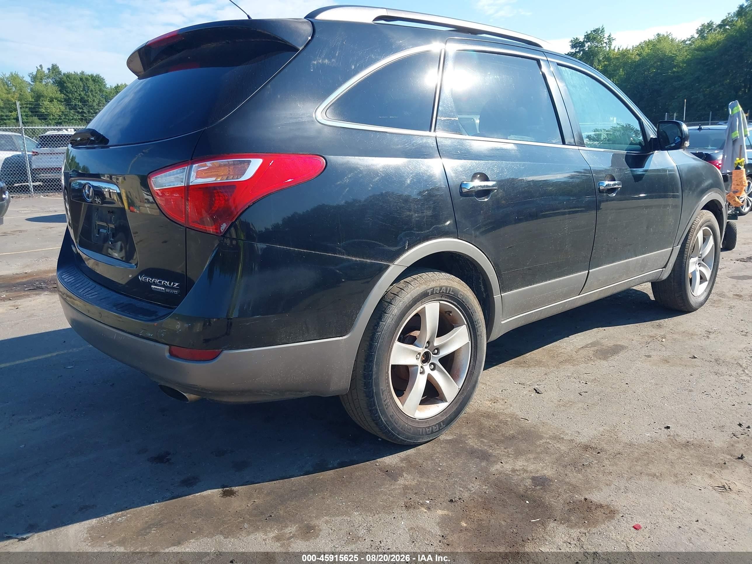 2011 Hyundai Veracruz Limited Black vin: KM8NUDCC1BU148821