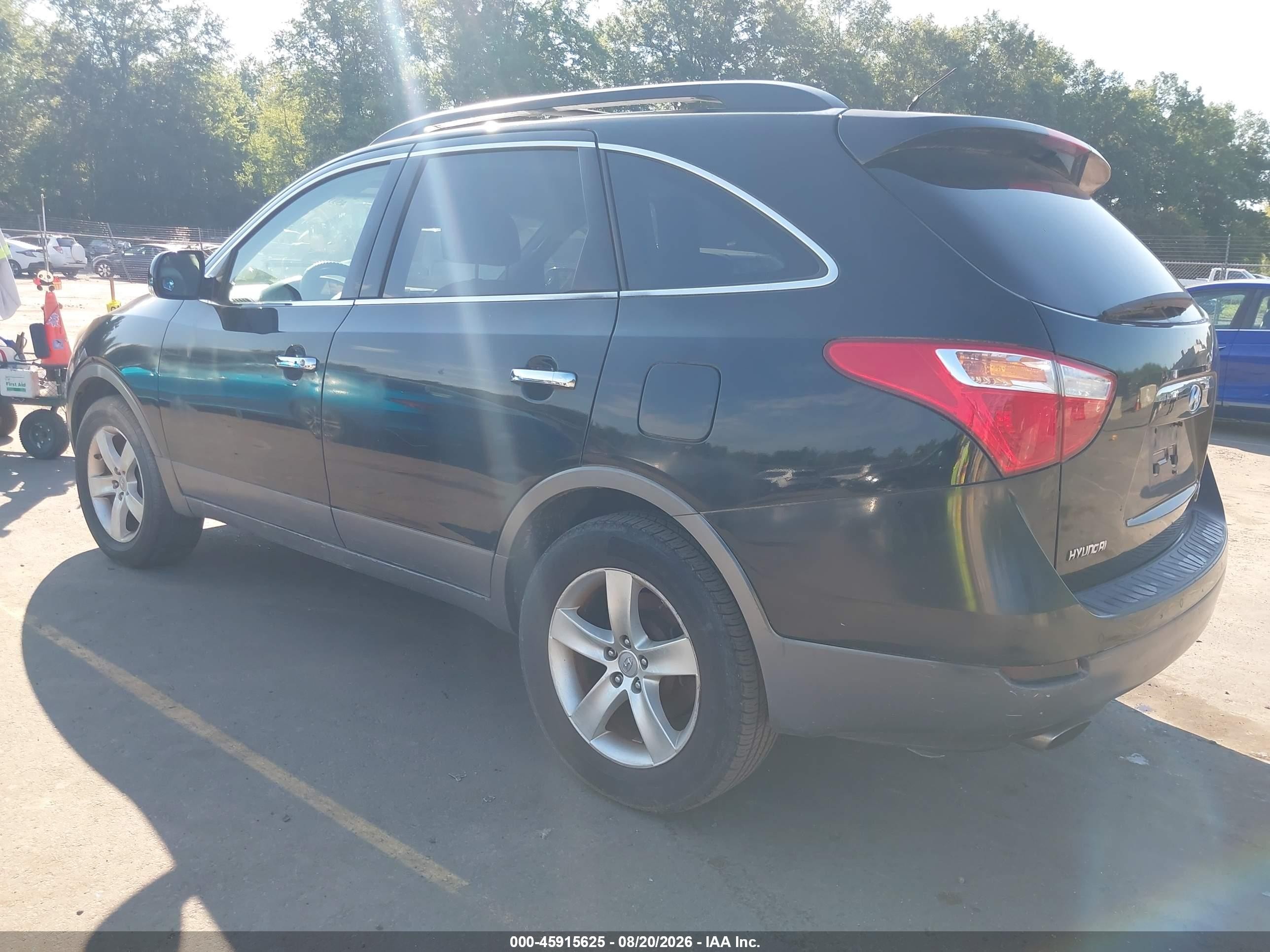 2011 Hyundai Veracruz Limited Black vin: KM8NUDCC1BU148821