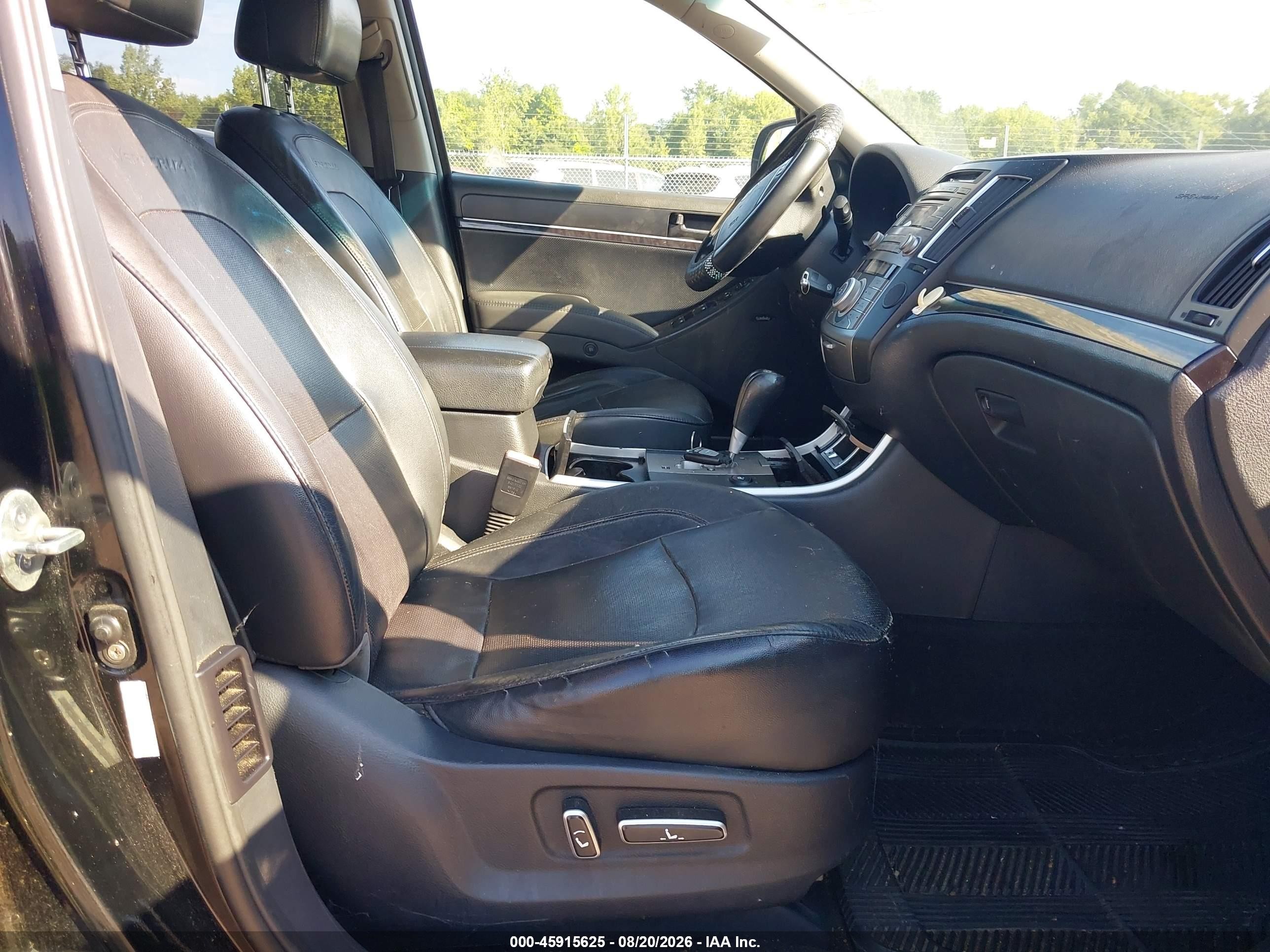 2011 Hyundai Veracruz Limited Black vin: KM8NUDCC1BU148821