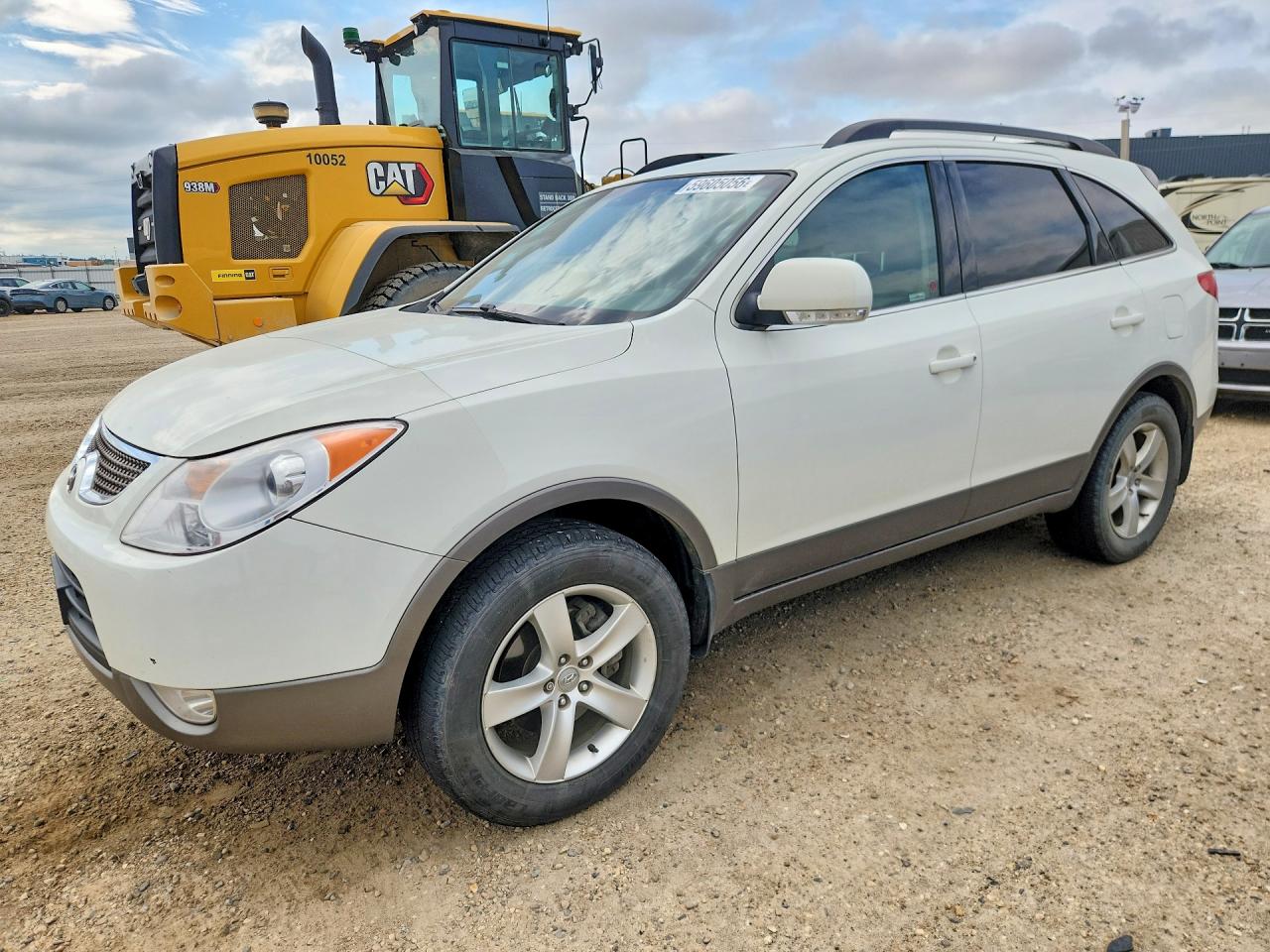 2010 Hyundai Veracruz Gls White vin: KM8NUDCC2AU120573