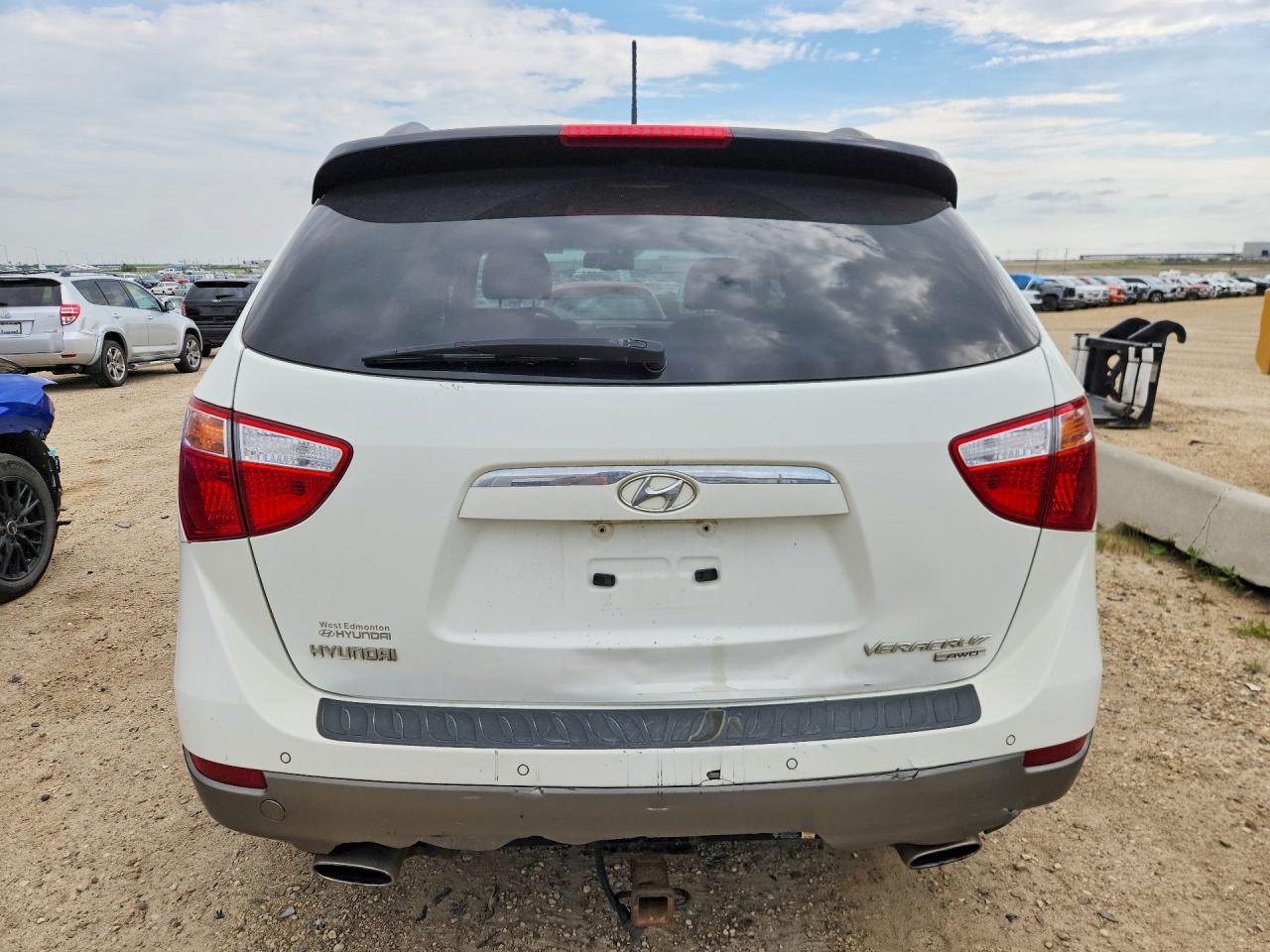 2010 Hyundai Veracruz Gls White vin: KM8NUDCC2AU120573