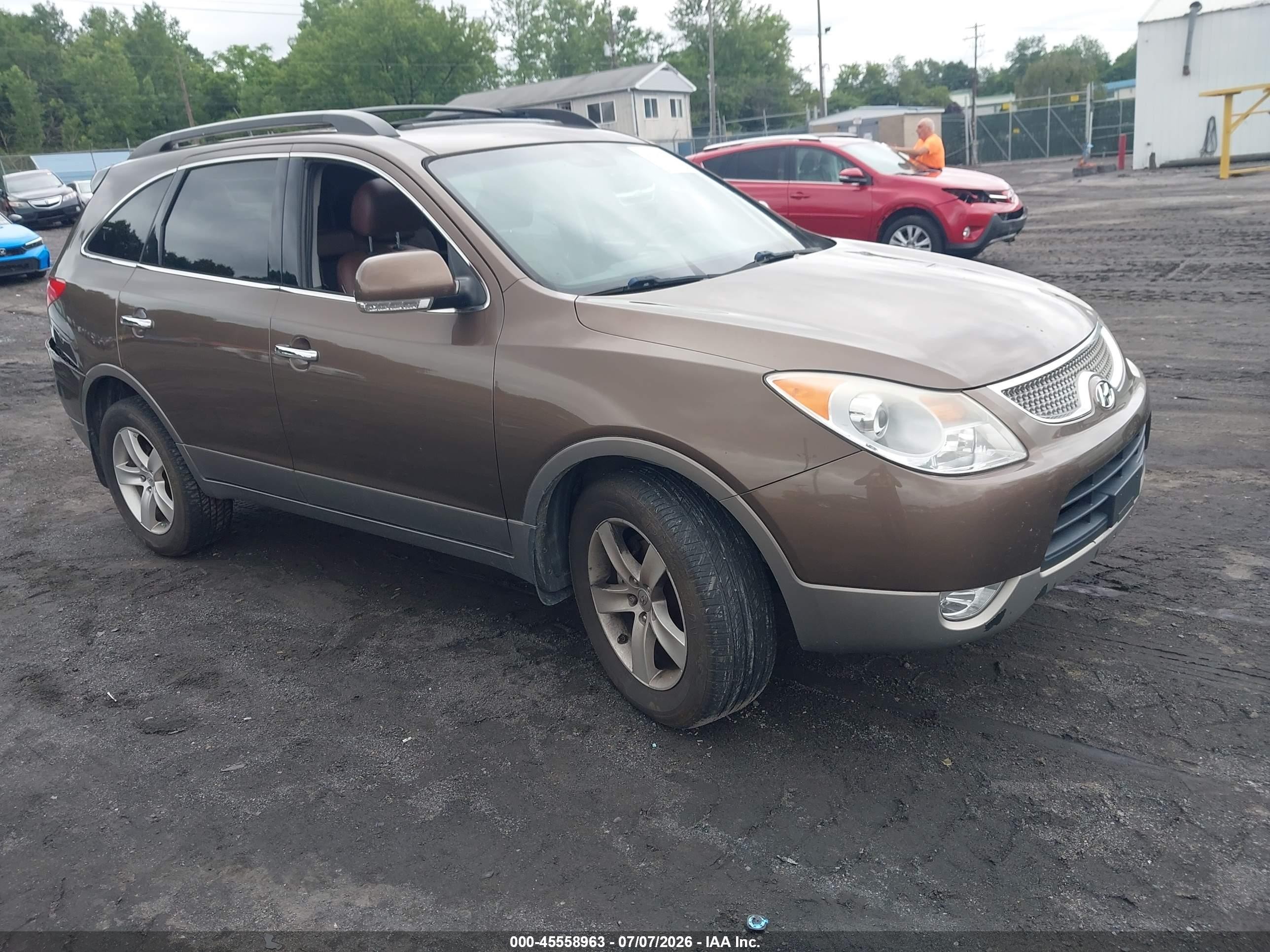 2011 Hyundai Veracruz Limited Коричневый vin: KM8NUDCC2BU171217