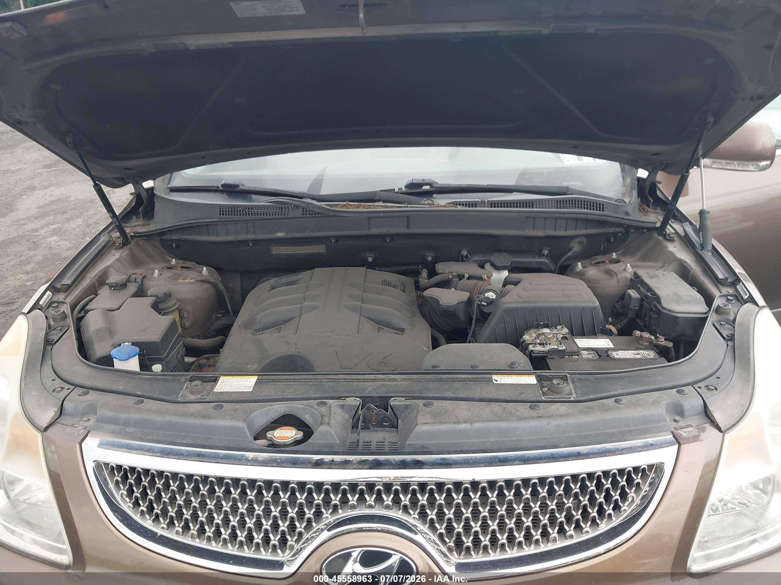 2011 Hyundai Veracruz Limited Brown vin: KM8NUDCC2BU171217