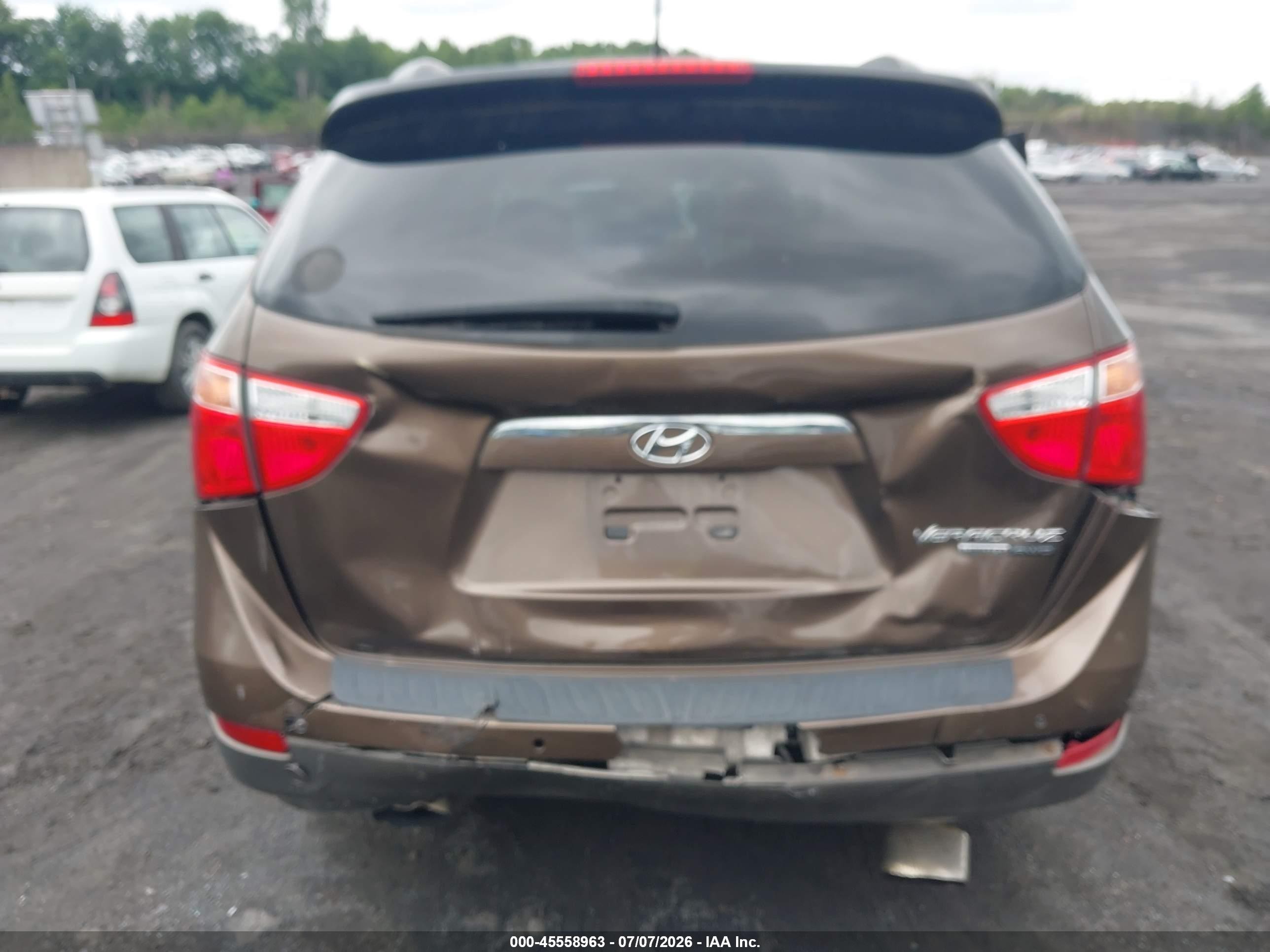 2011 Hyundai Veracruz Limited Brown vin: KM8NUDCC2BU171217