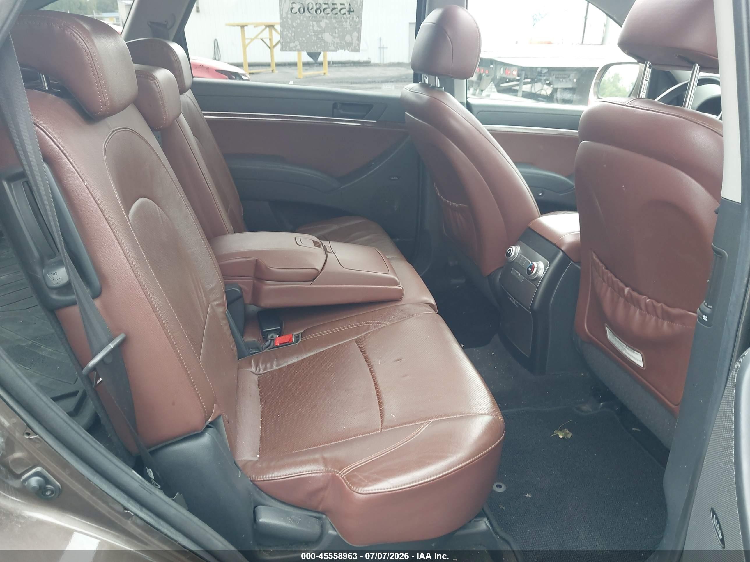 2011 Hyundai Veracruz Limited Brown vin: KM8NUDCC2BU171217