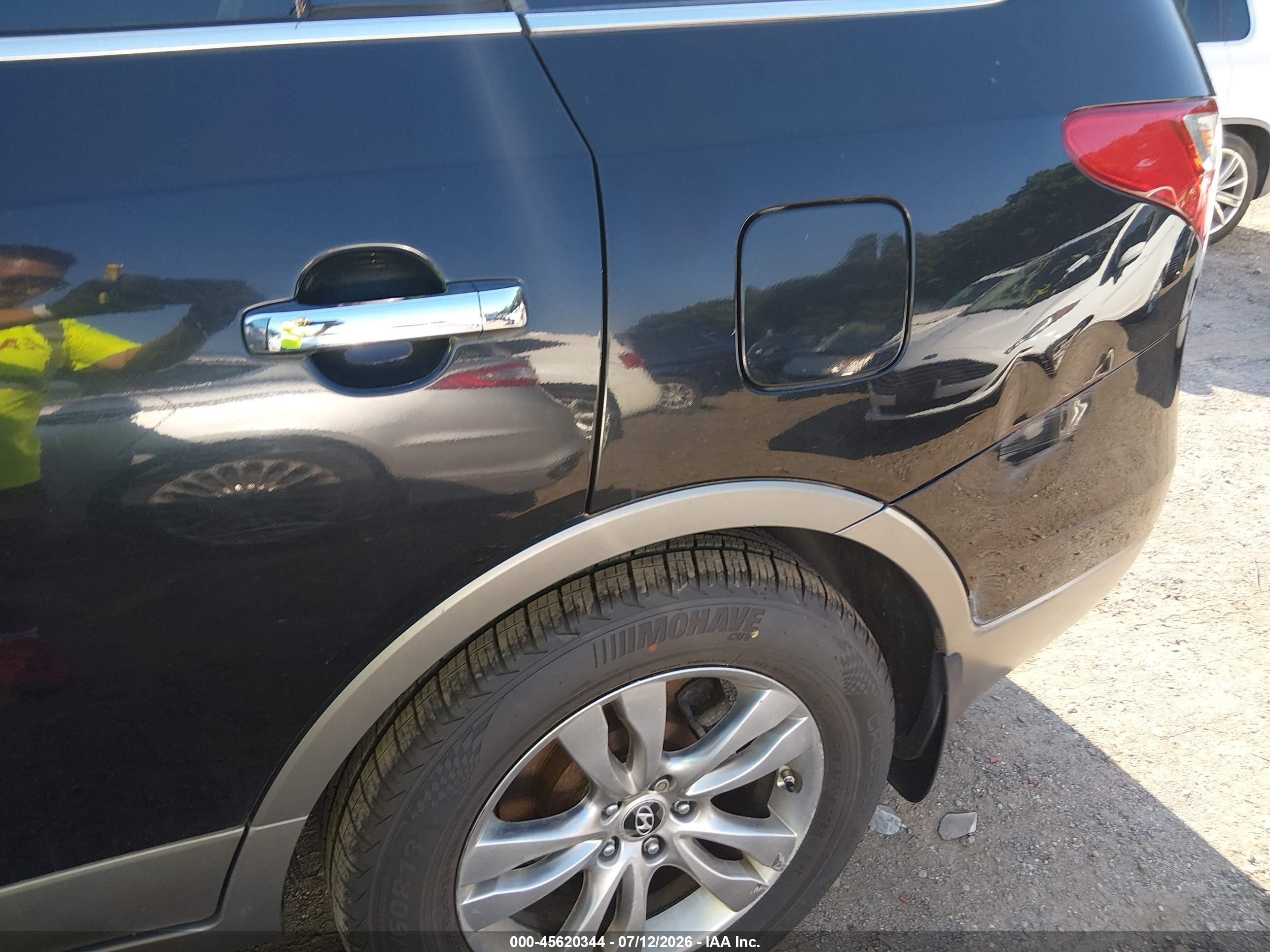 2012 Hyundai Veracruz Limited Black vin: KM8NUDCC2CU197415