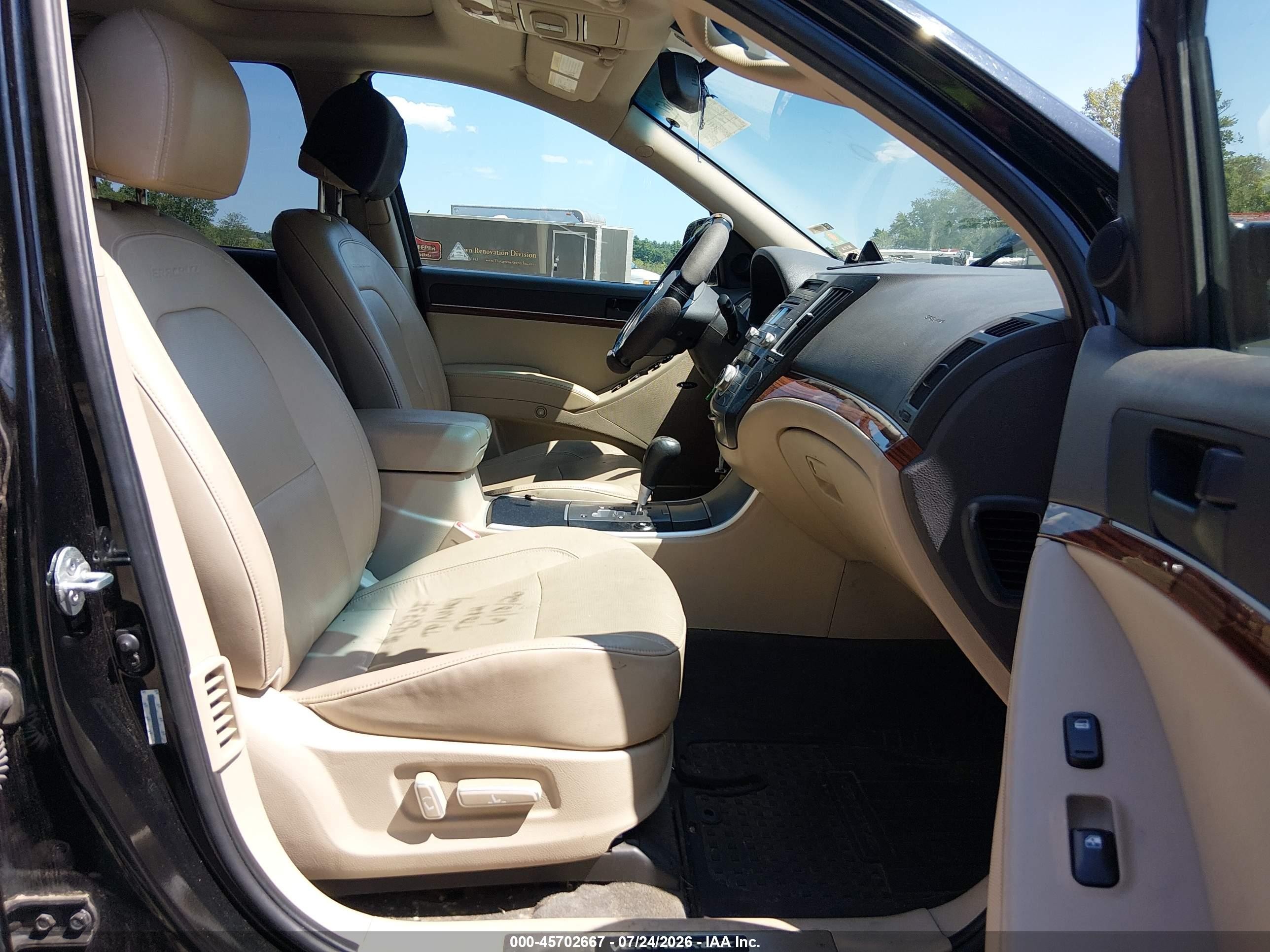 2012 Hyundai Veracruz Limited Black vin: KM8NUDCC3CU187301