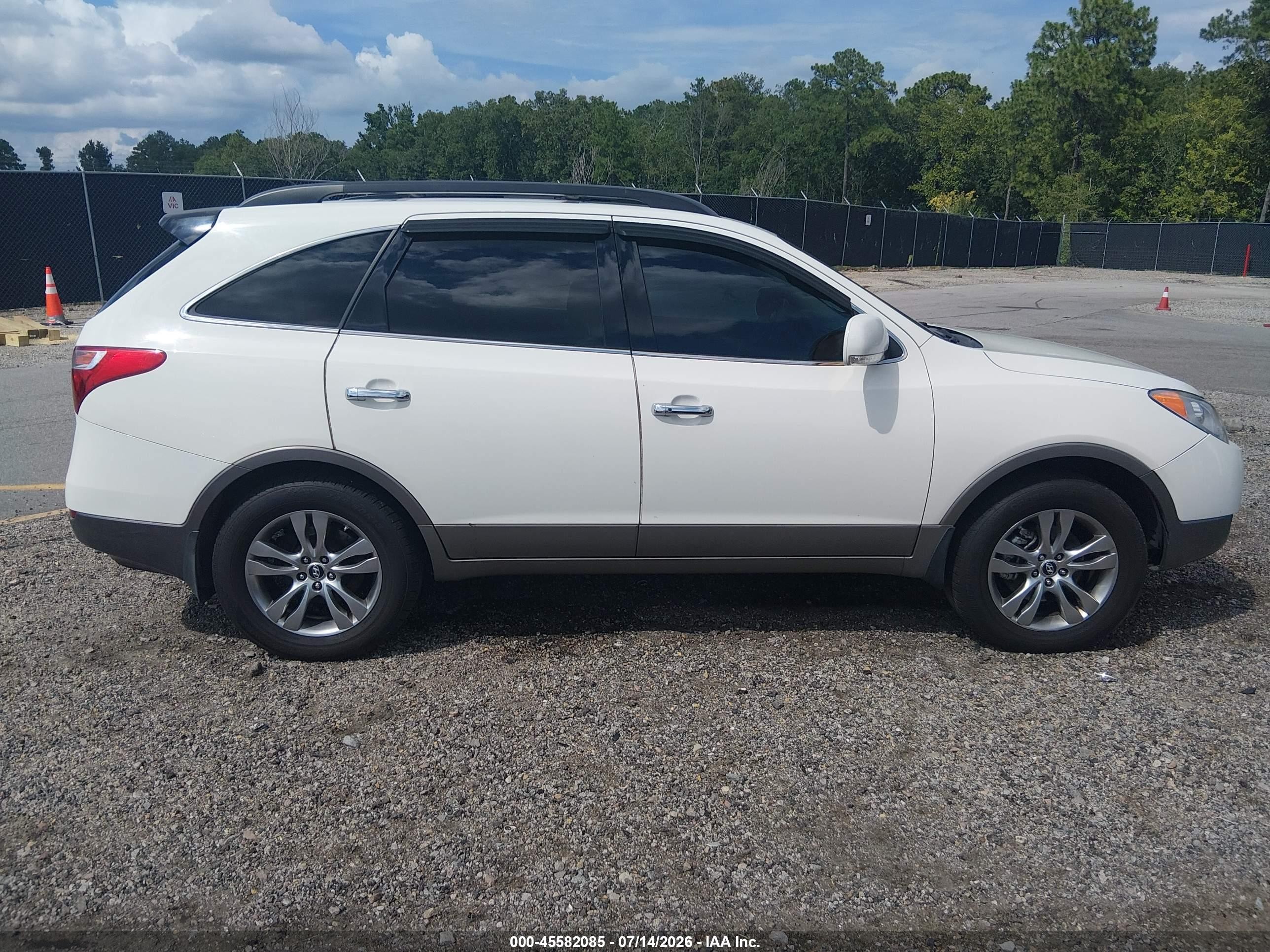 2012 Hyundai Veracruz Limited White vin: KM8NUDCC3CU187573