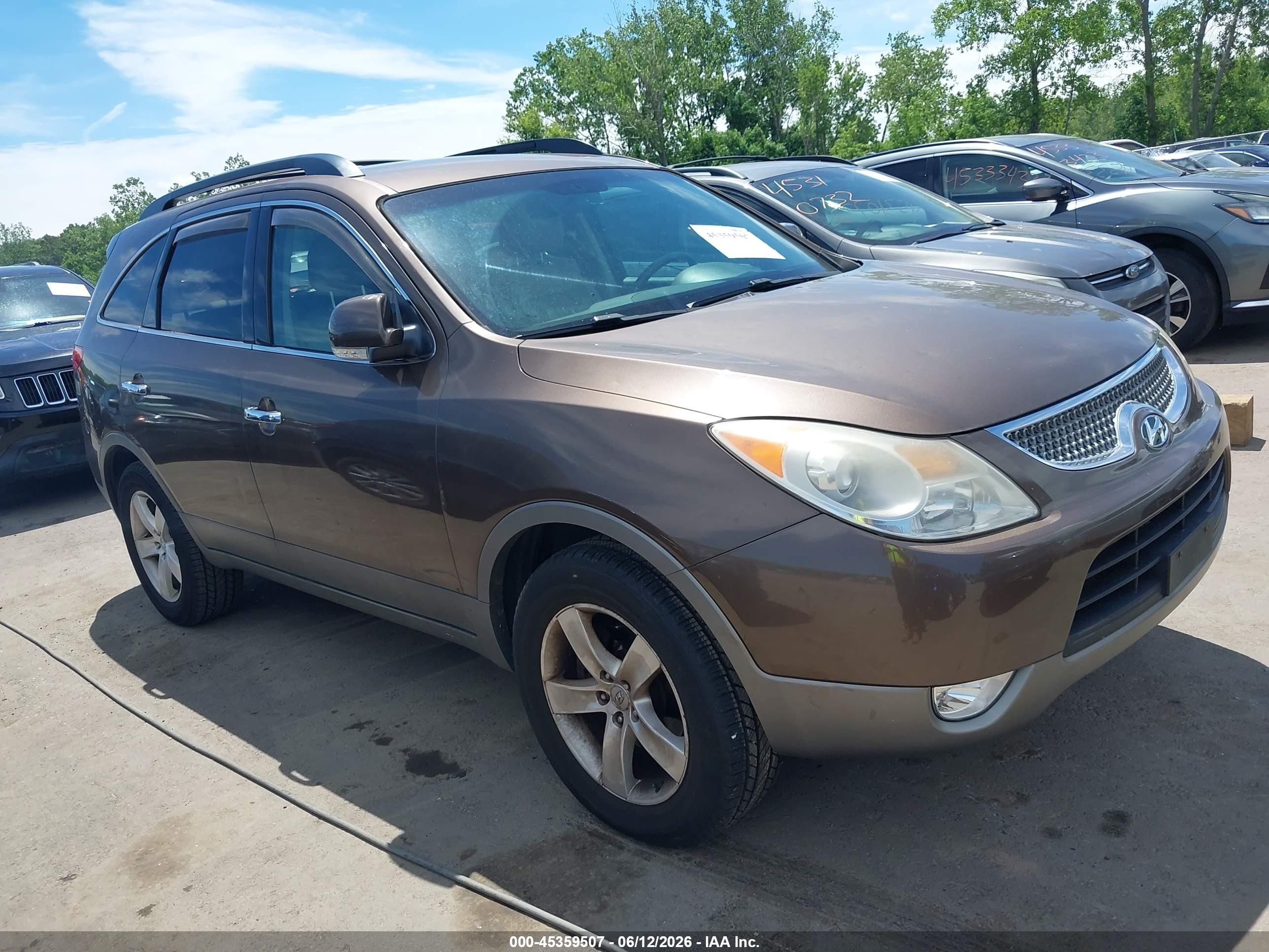 2011 Hyundai Veracruz Limited Brown vin: KM8NUDCC4BU170618