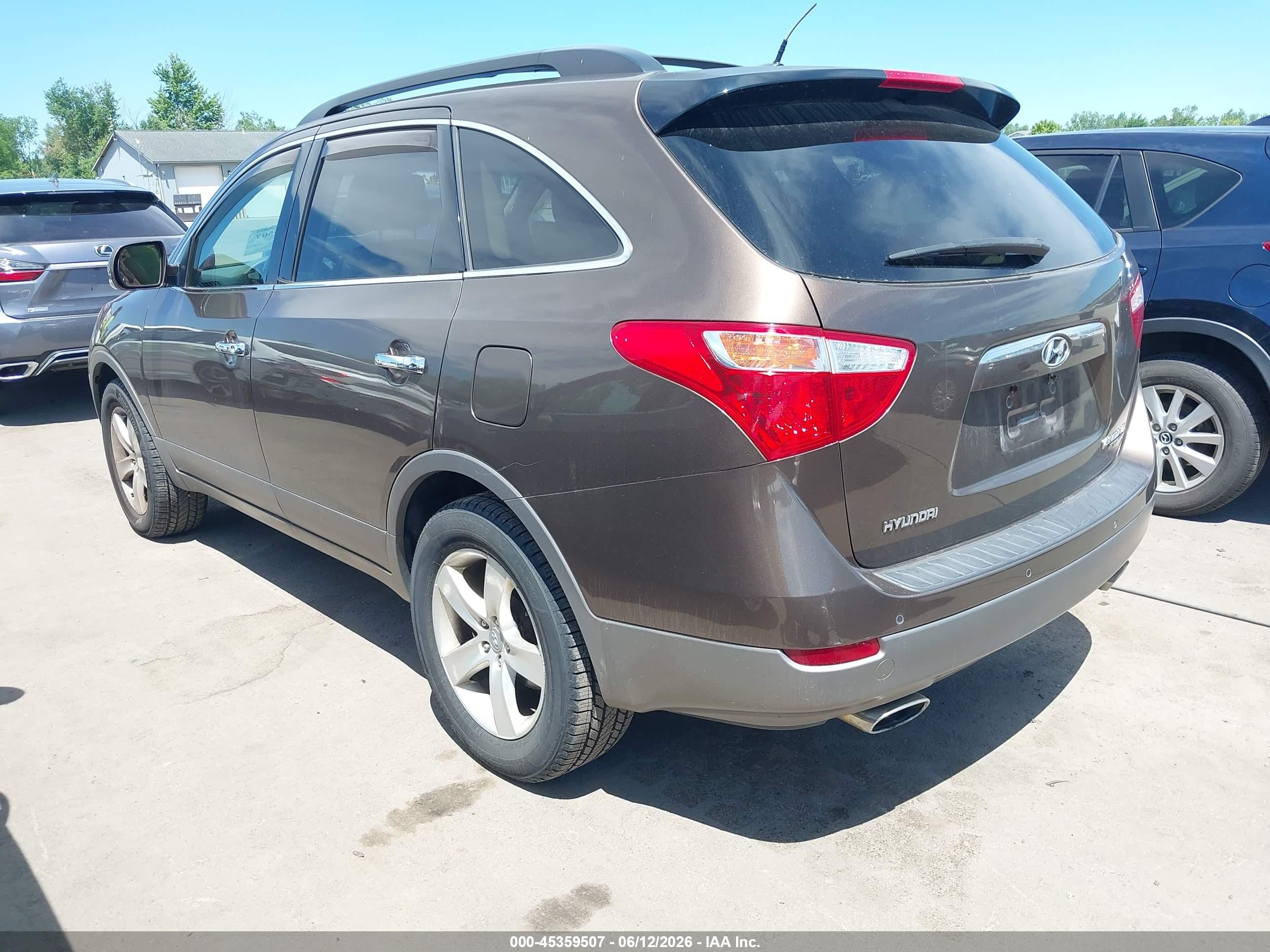 2011 Hyundai Veracruz Limited Brown vin: KM8NUDCC4BU170618